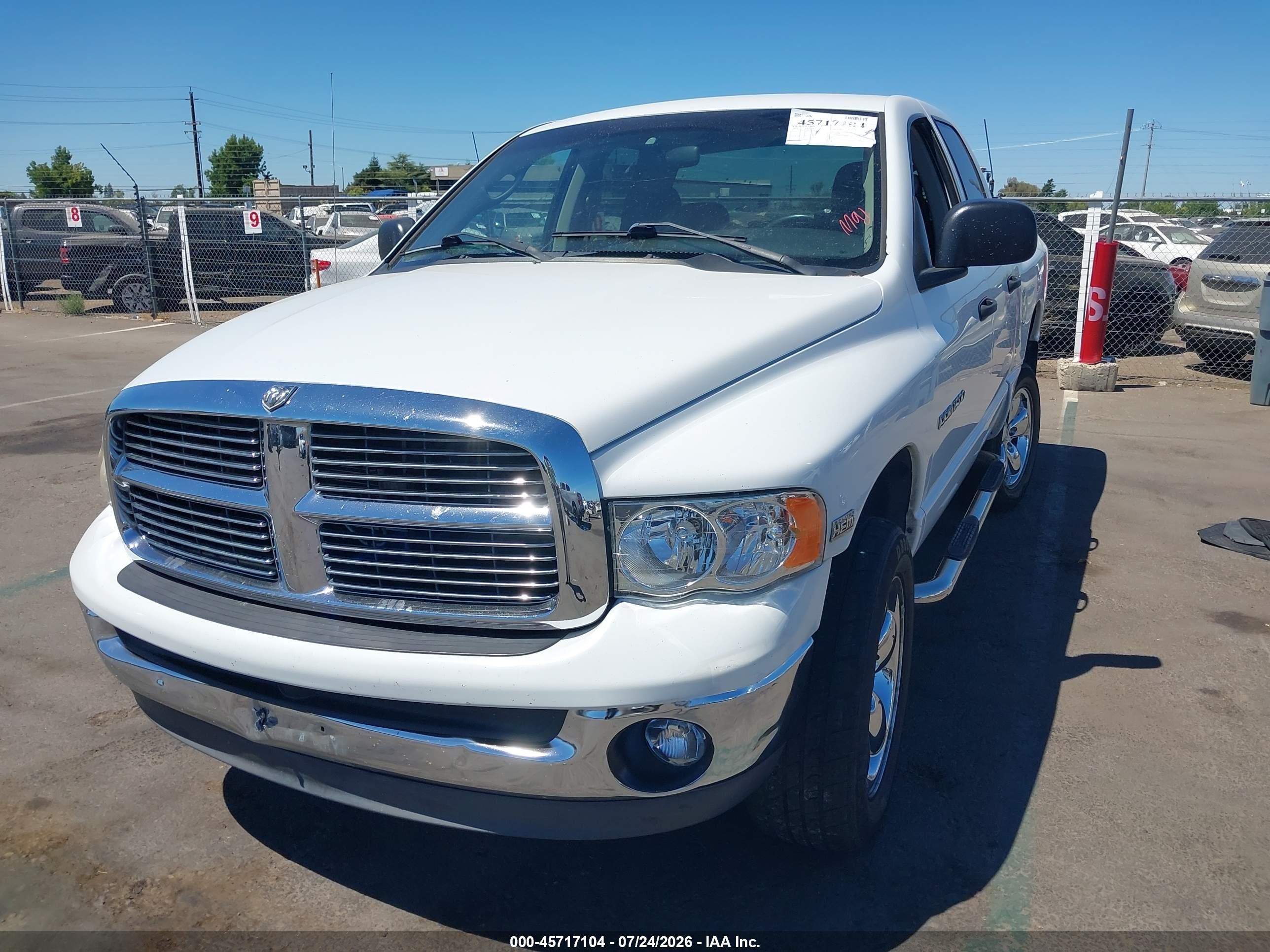 2004 Dodge Ram 1500 Slt/laramie Белый vin: 1D7HU18D84S553404