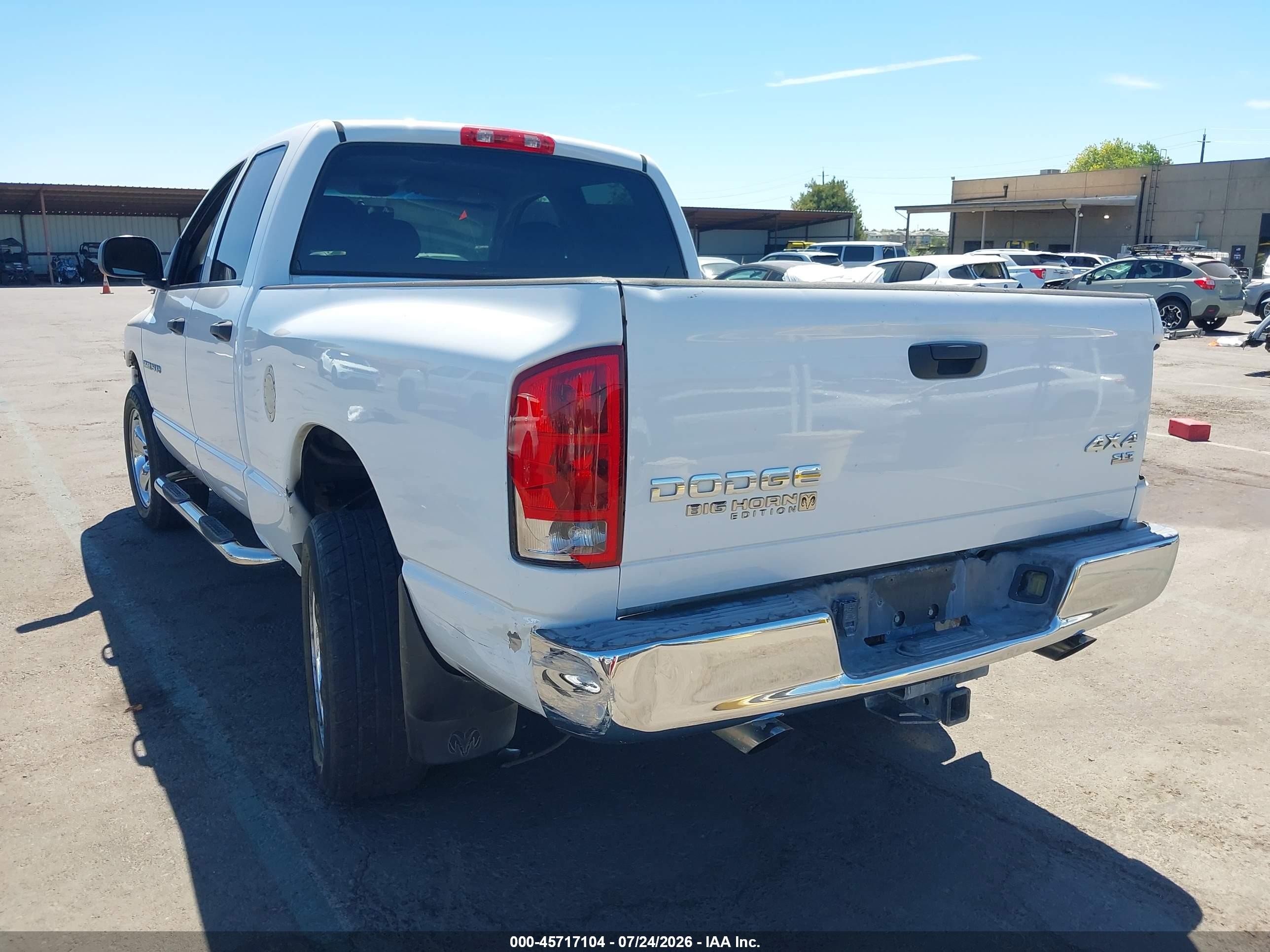 2004 Dodge Ram 1500 Slt/laramie Белый vin: 1D7HU18D84S553404