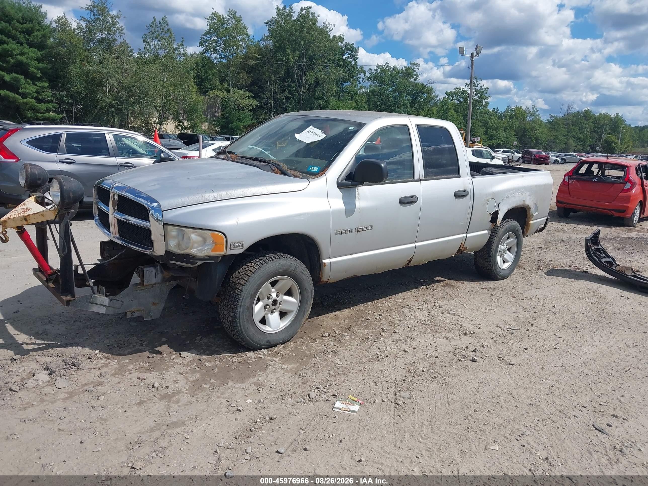 2004 Dodge Ram 1500 Slt/laramie Silver vin: 1D7HU18D84S607459