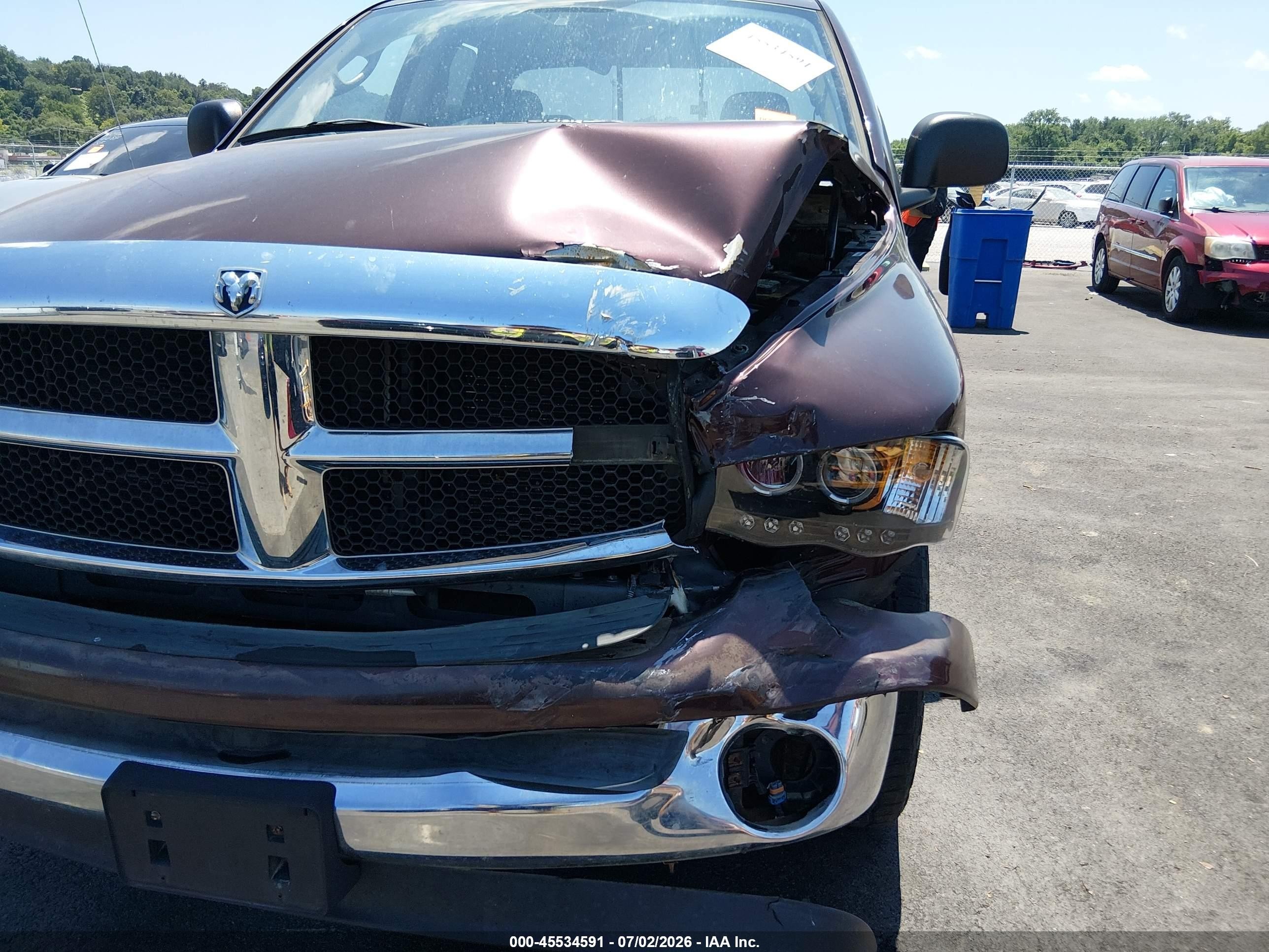 2005 Dodge Ram 1500 Slt/laramie Maroon vin: 1D7HU18D85S211629