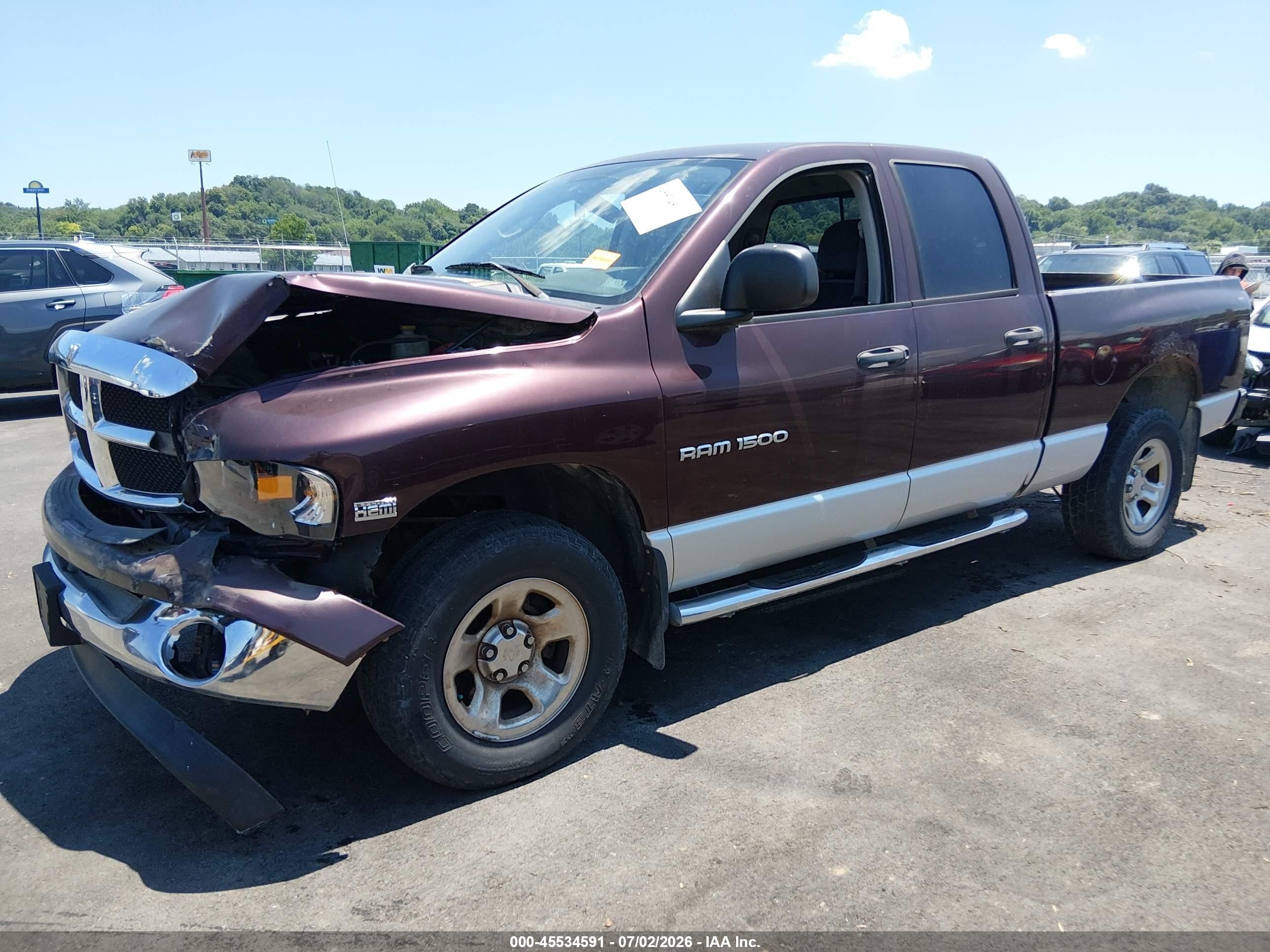 2005 Dodge Ram 1500 Slt/laramie Maroon vin: 1D7HU18D85S211629