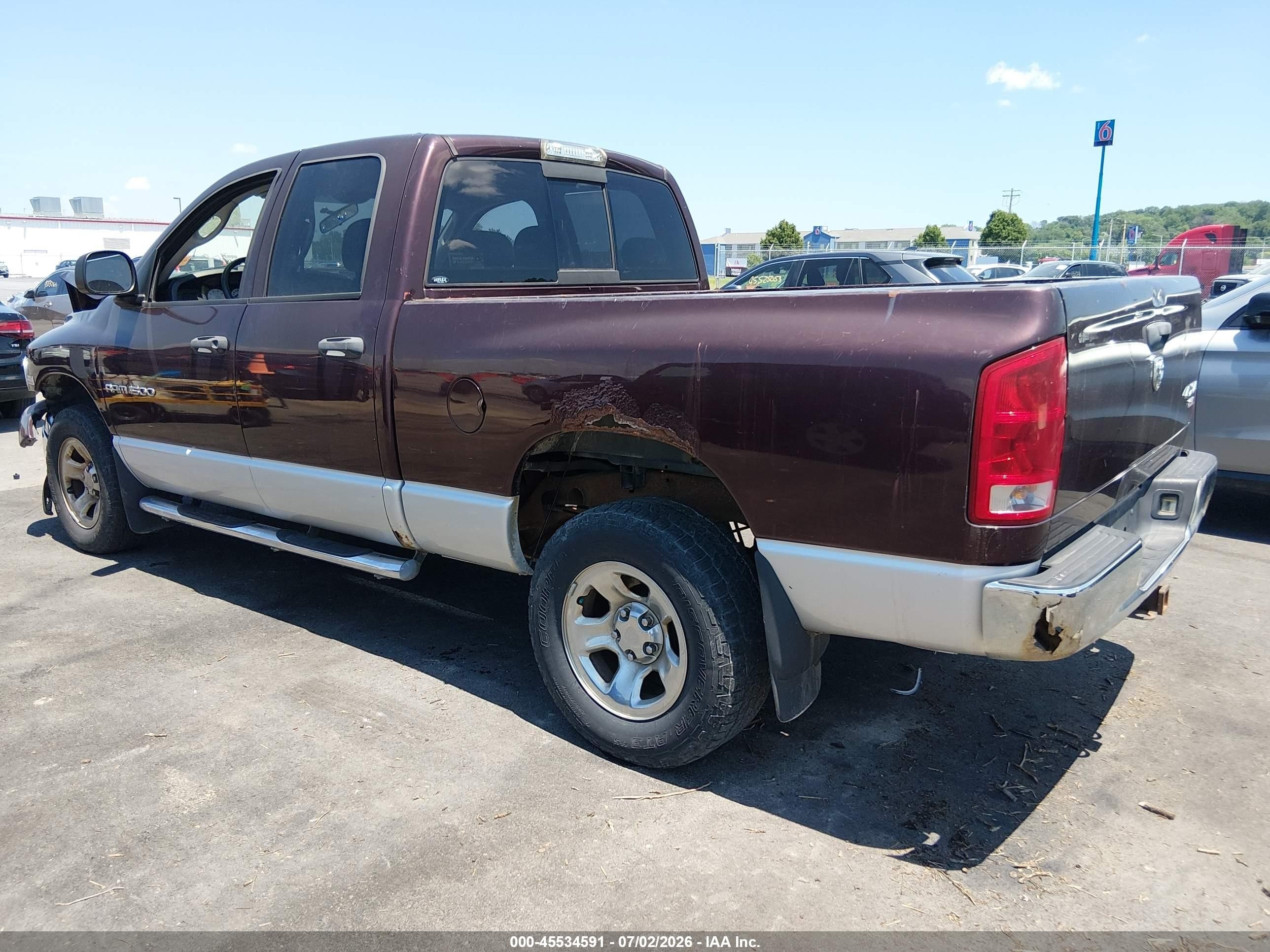 2005 Dodge Ram 1500 Slt/laramie Maroon vin: 1D7HU18D85S211629