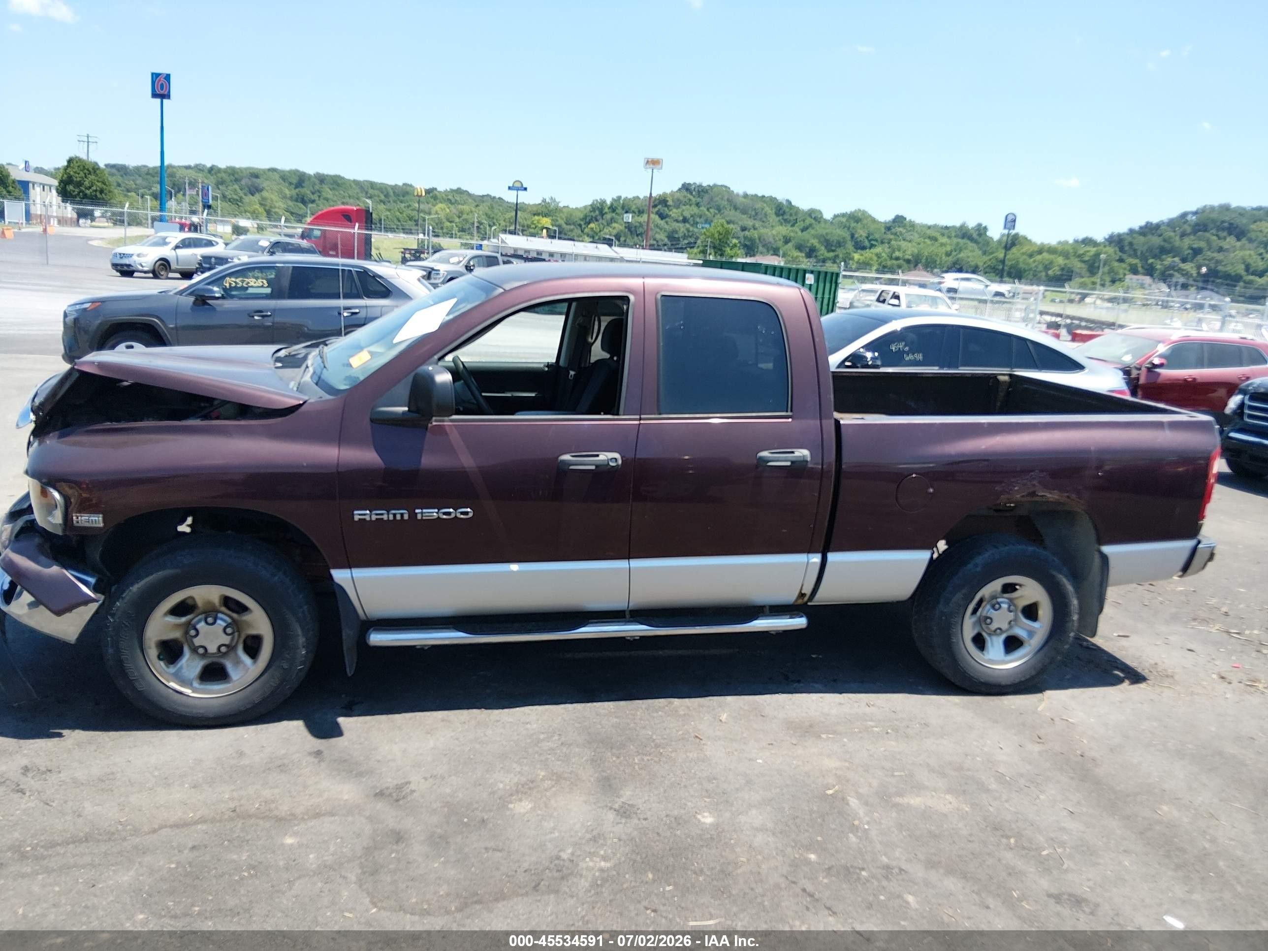 2005 Dodge Ram 1500 Slt/laramie Maroon vin: 1D7HU18D85S211629