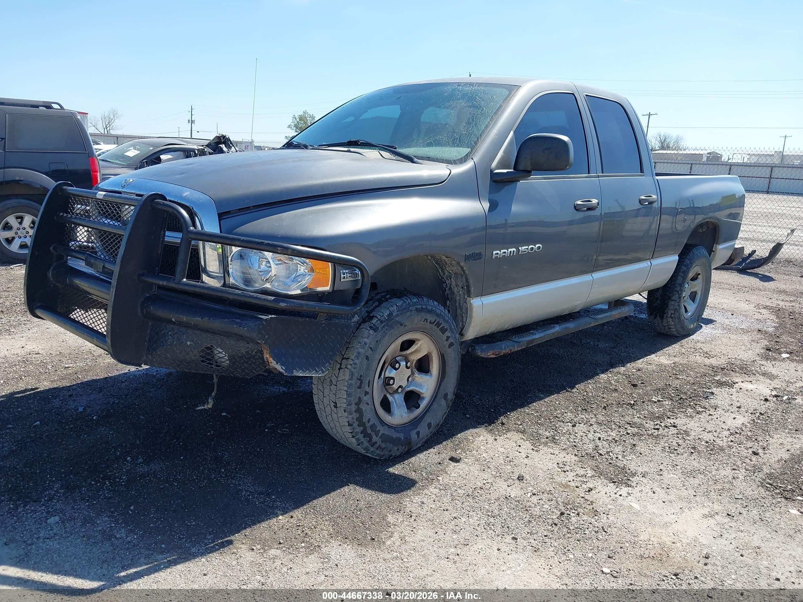 2004 Dodge Ram 1500 Slt/laramie Серый vin: 1D7HU18D94S551287