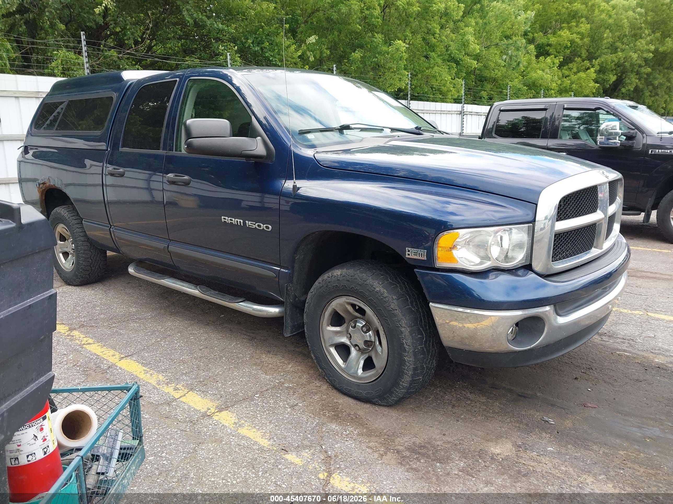 2004 Dodge Ram 1500 Slt/laramie Синий vin: 1D7HU18D94S598643