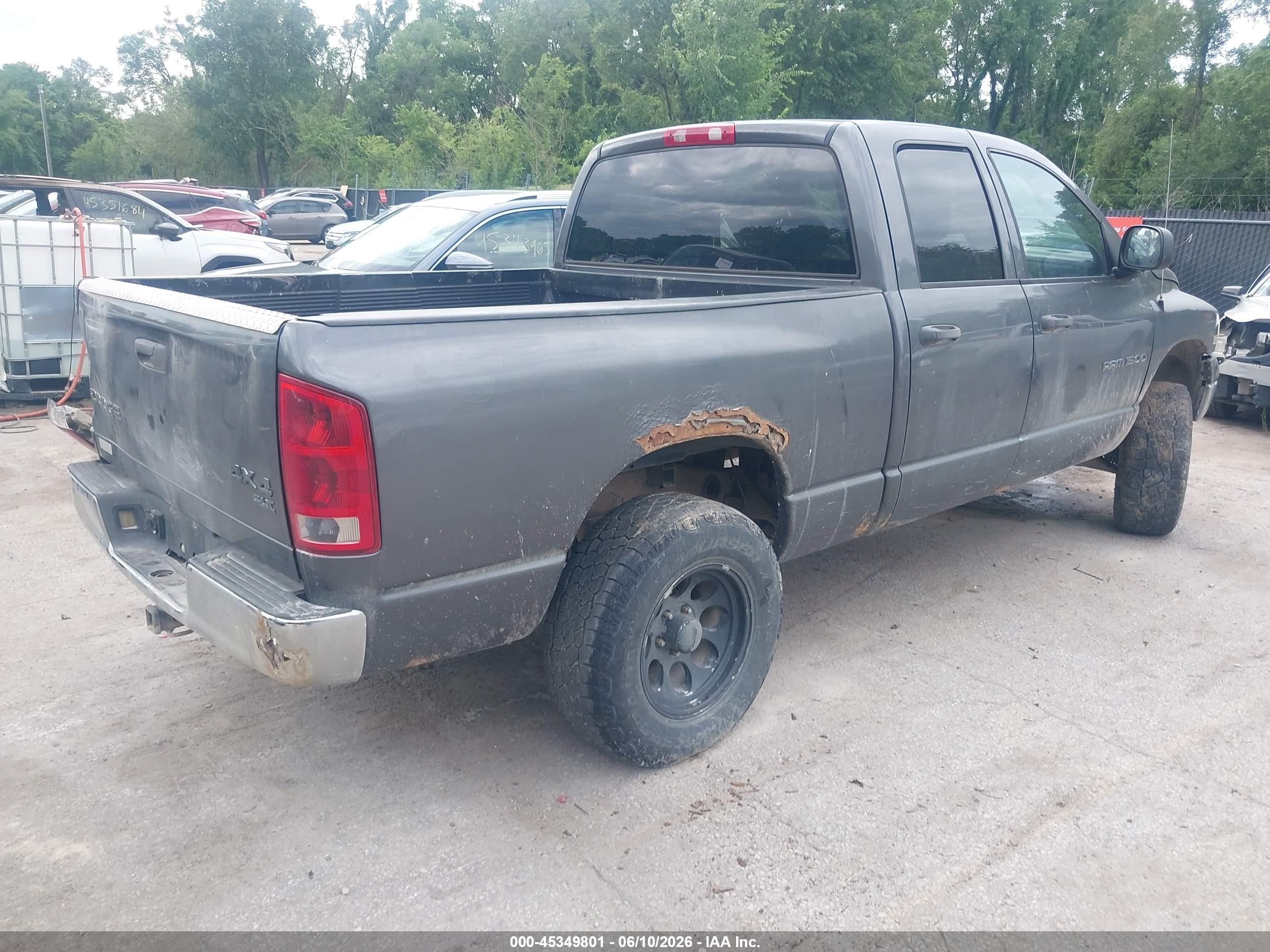 2004 Dodge Ram 1500 Slt/laramie Серый vin: 1D7HU18D94S760769