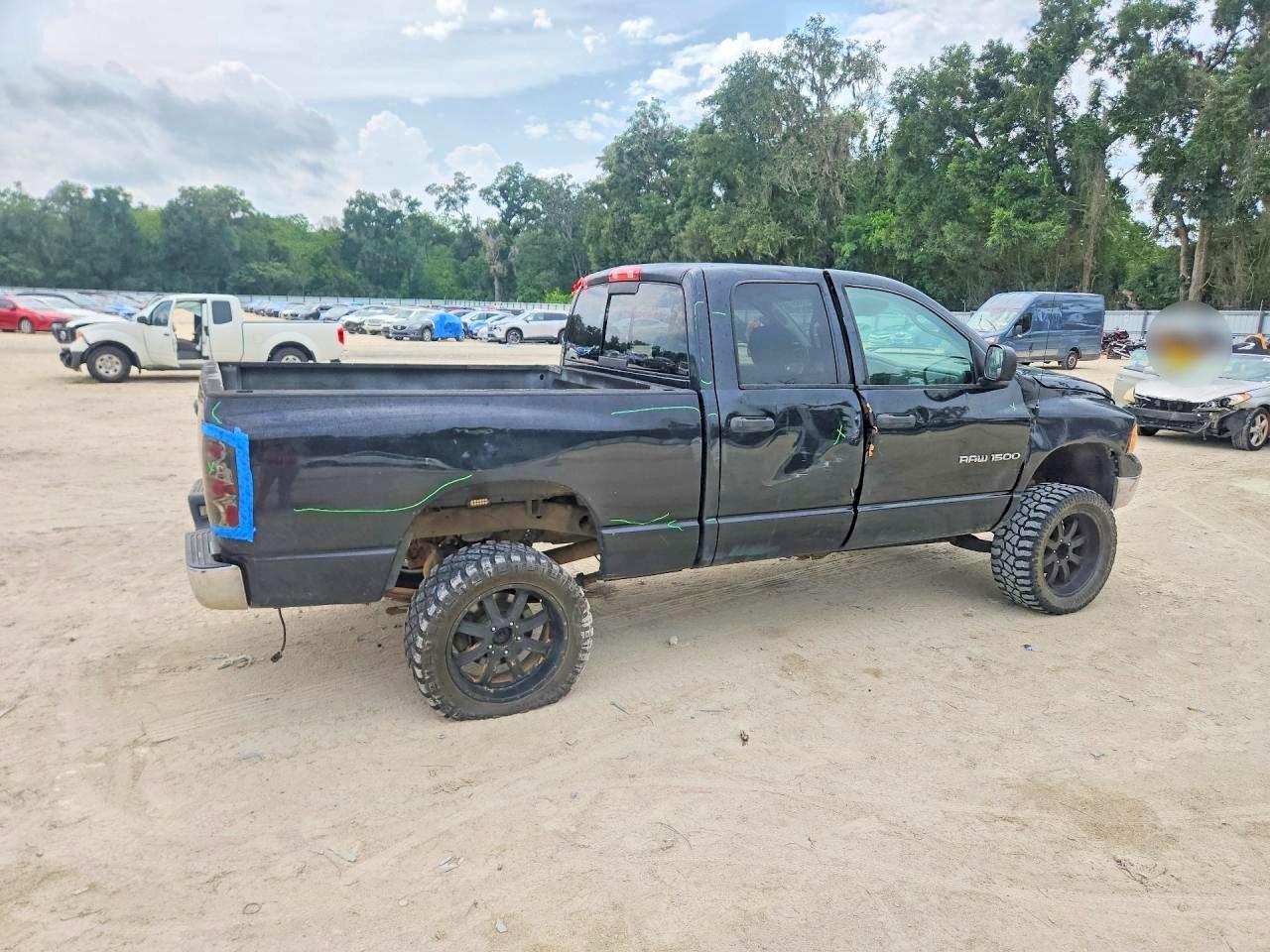 2005 Dodge Ram 1500 St Black vin: 1D7HU18D95J572552