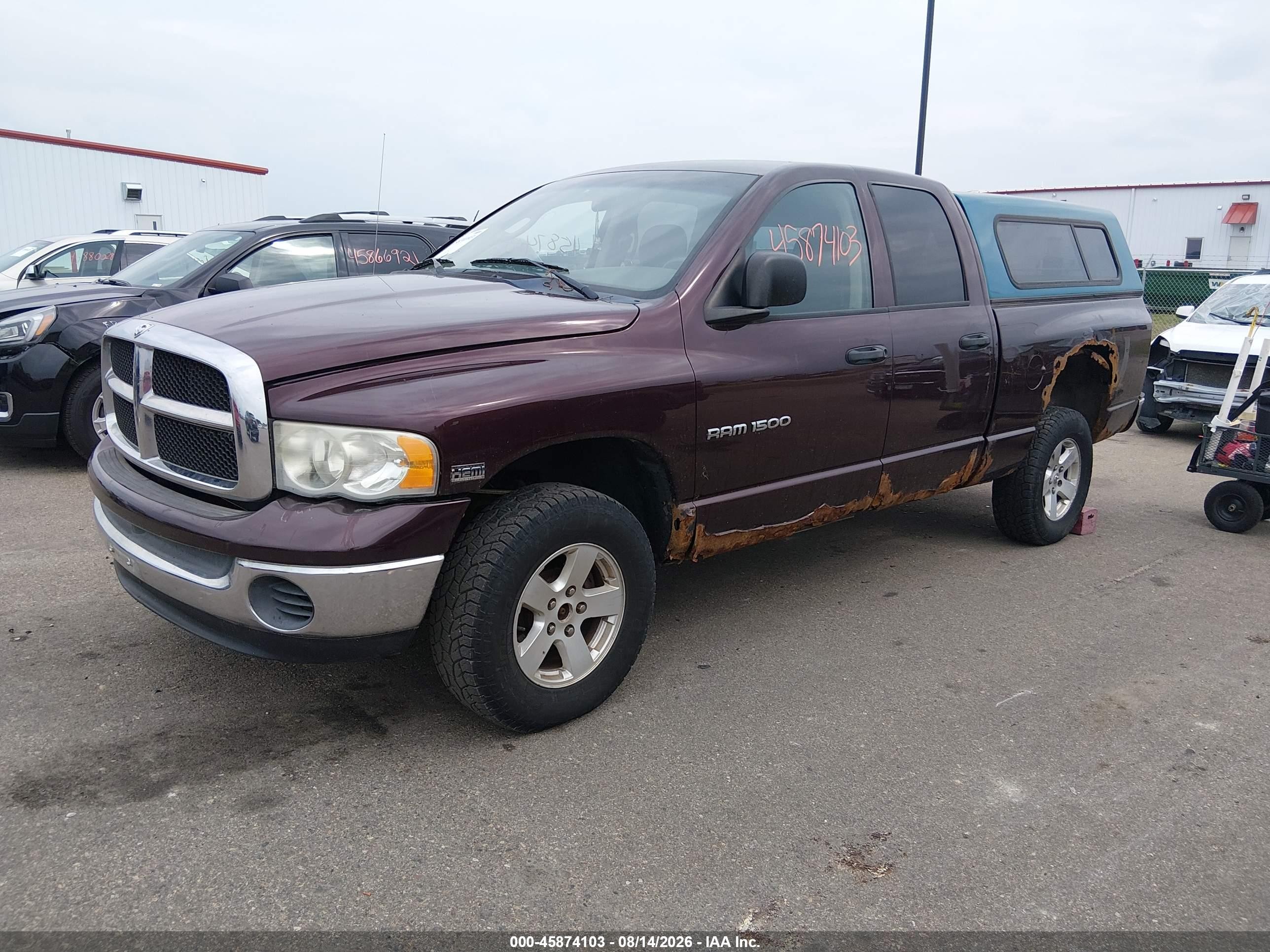 2005 Dodge Ram 1500 Slt/laramie Purple vin: 1D7HU18D95S321671