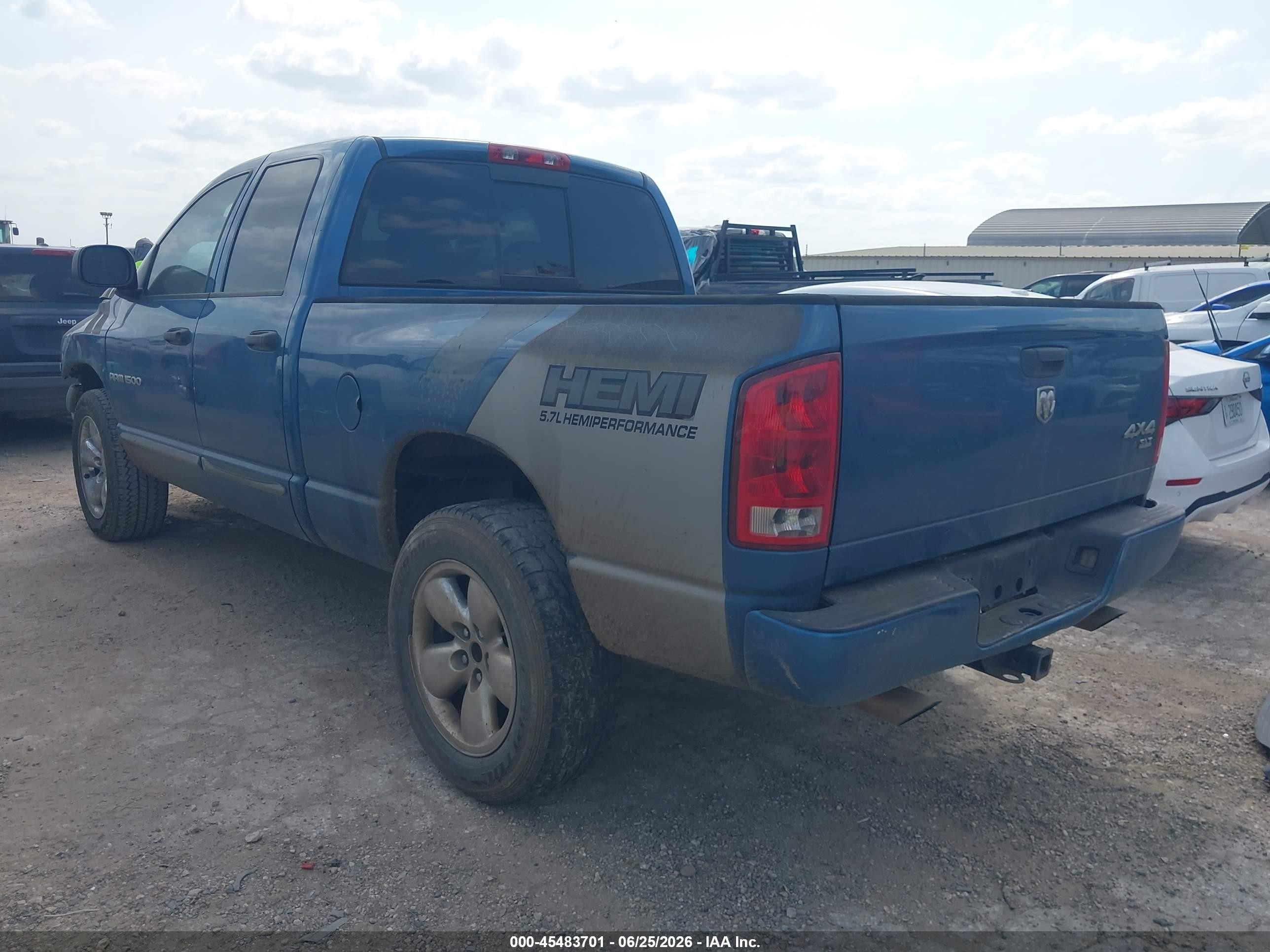 2005 Dodge Ram 1500 Slt/laramie Синий vin: 1D7HU18D95S337126