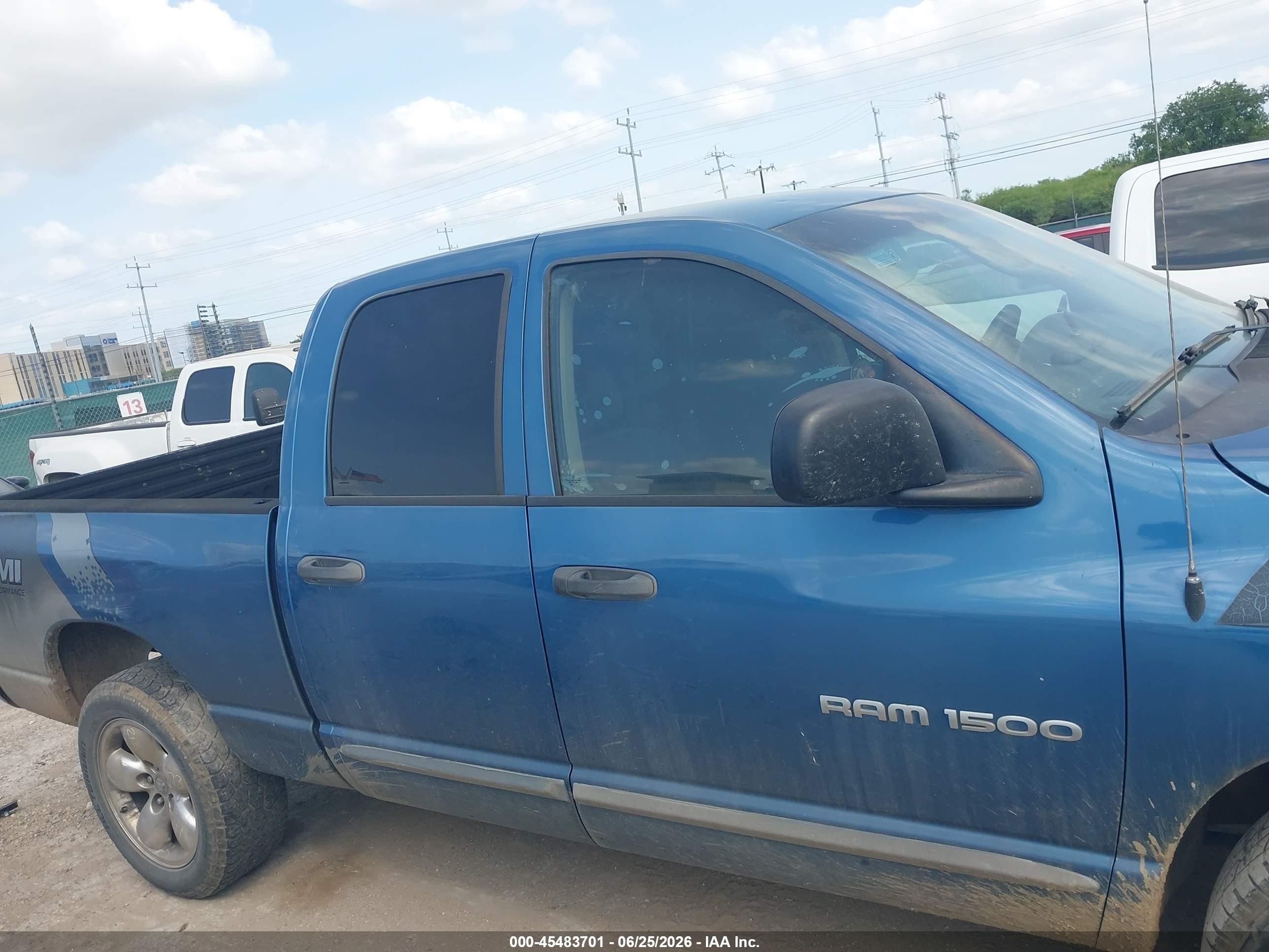 2005 Dodge Ram 1500 Slt/laramie Синий vin: 1D7HU18D95S337126