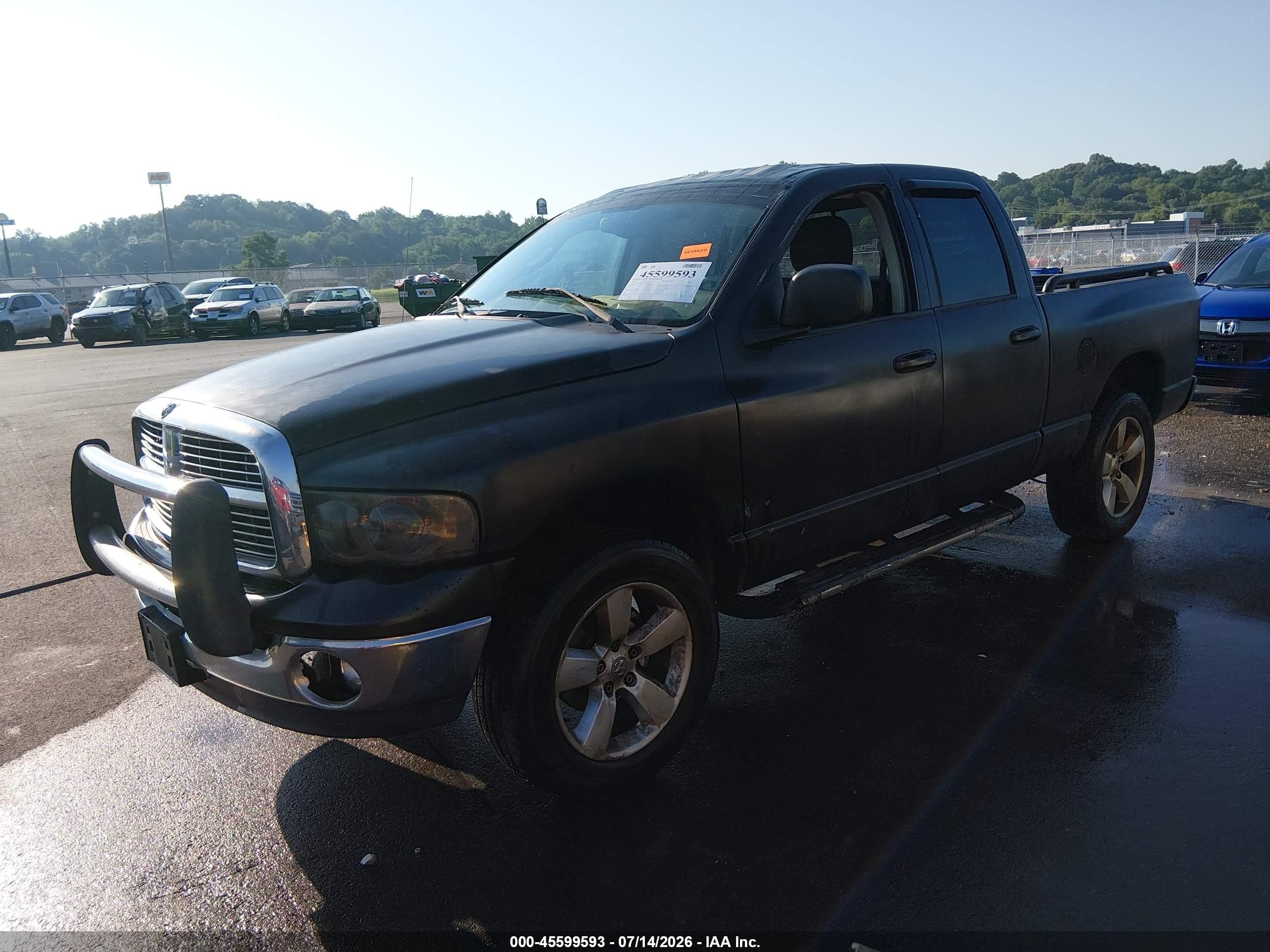 2003 Dodge Ram 1500 Slt/laramie/st Black vin: 1D7HU18DX3J588904