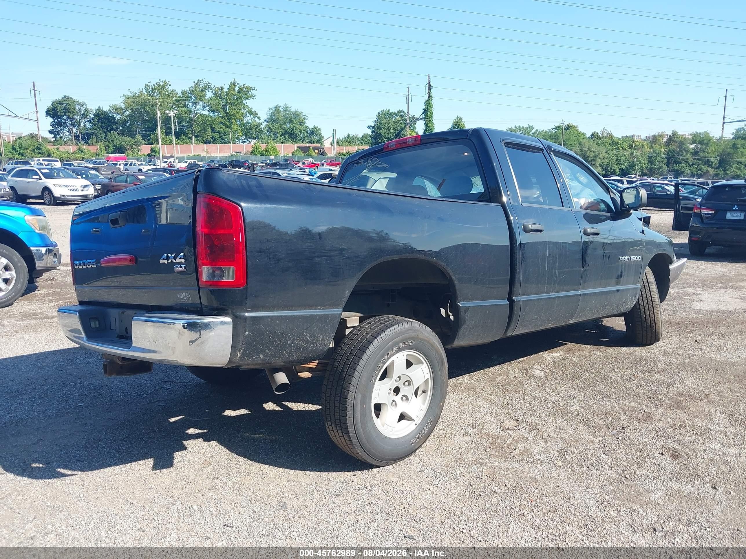2004 Dodge Ram 1500 Slt/laramie Black vin: 1D7HU18DX4J229330