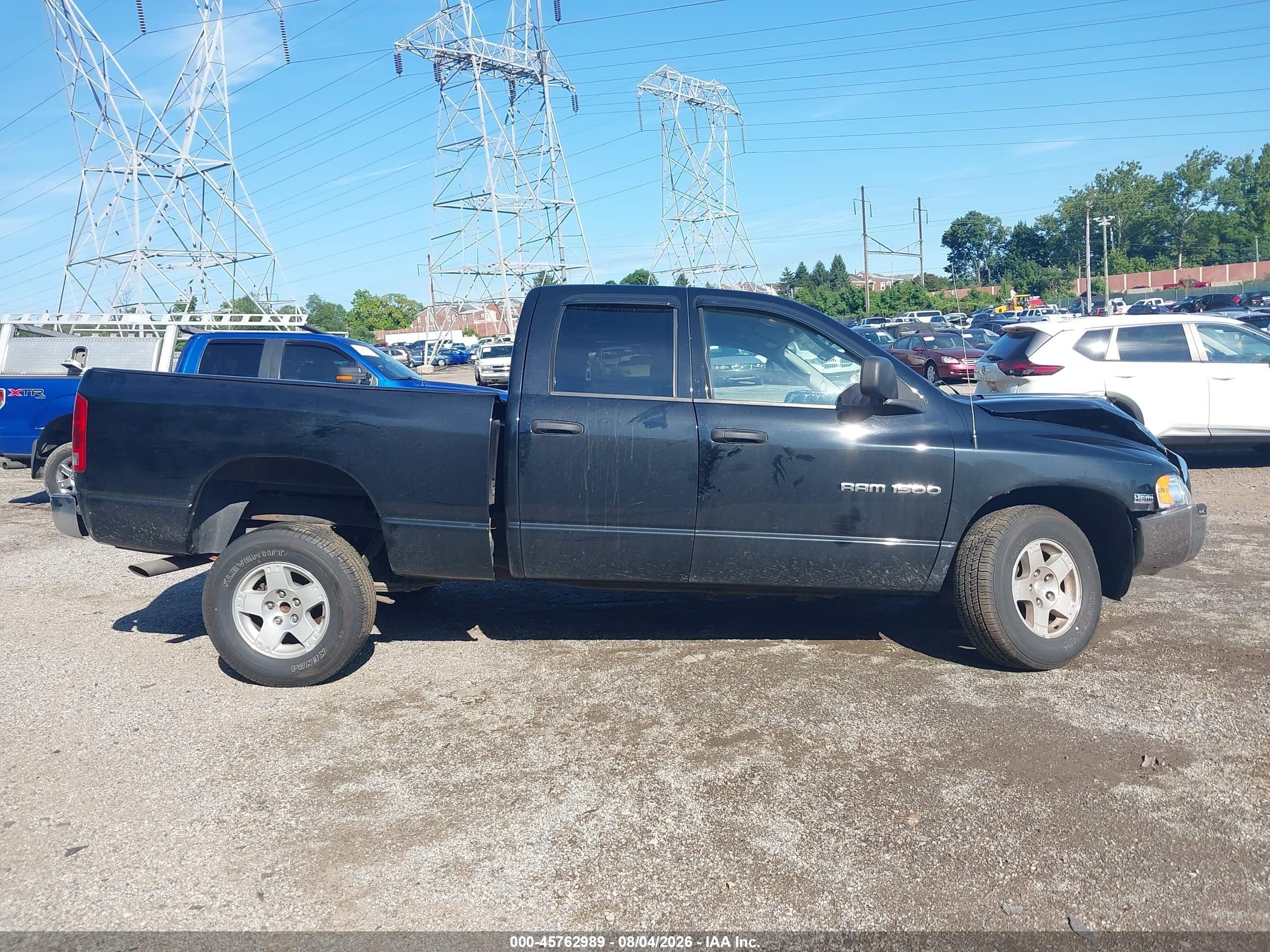 2004 Dodge Ram 1500 Slt/laramie Black vin: 1D7HU18DX4J229330