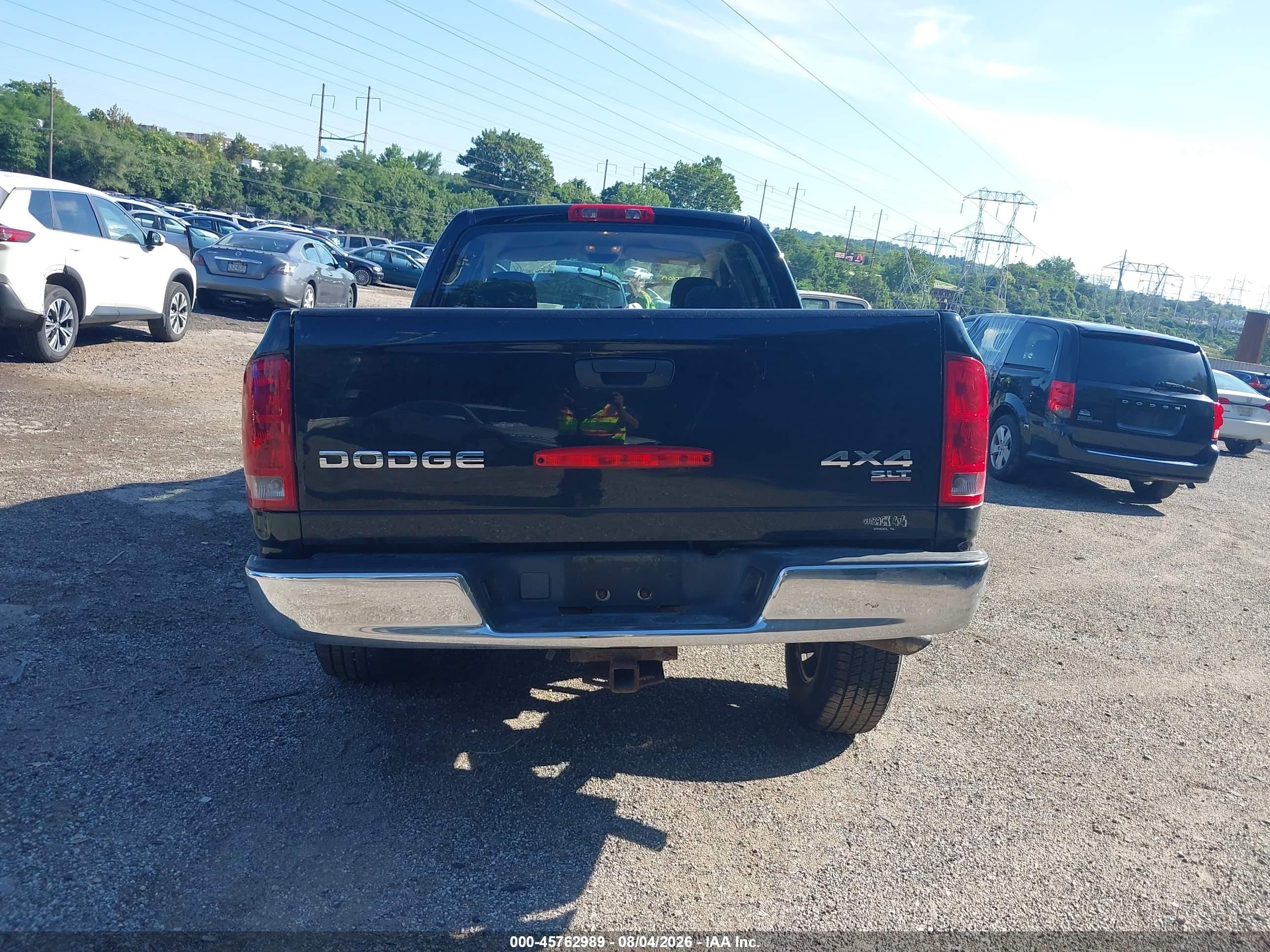 2004 Dodge Ram 1500 Slt/laramie Black vin: 1D7HU18DX4J229330