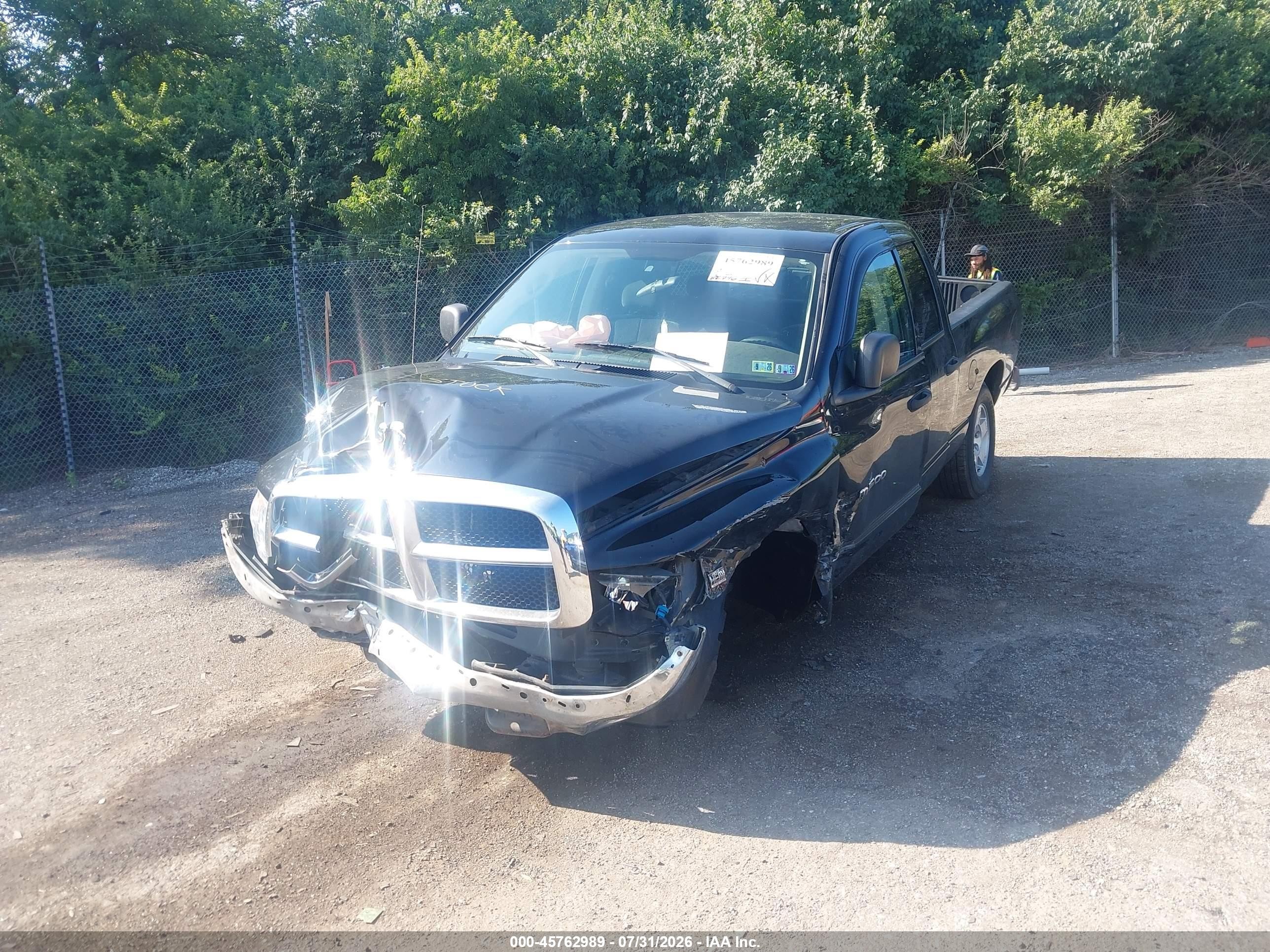 2004 Dodge Ram 1500 Slt/laramie Black vin: 1D7HU18DX4J229330