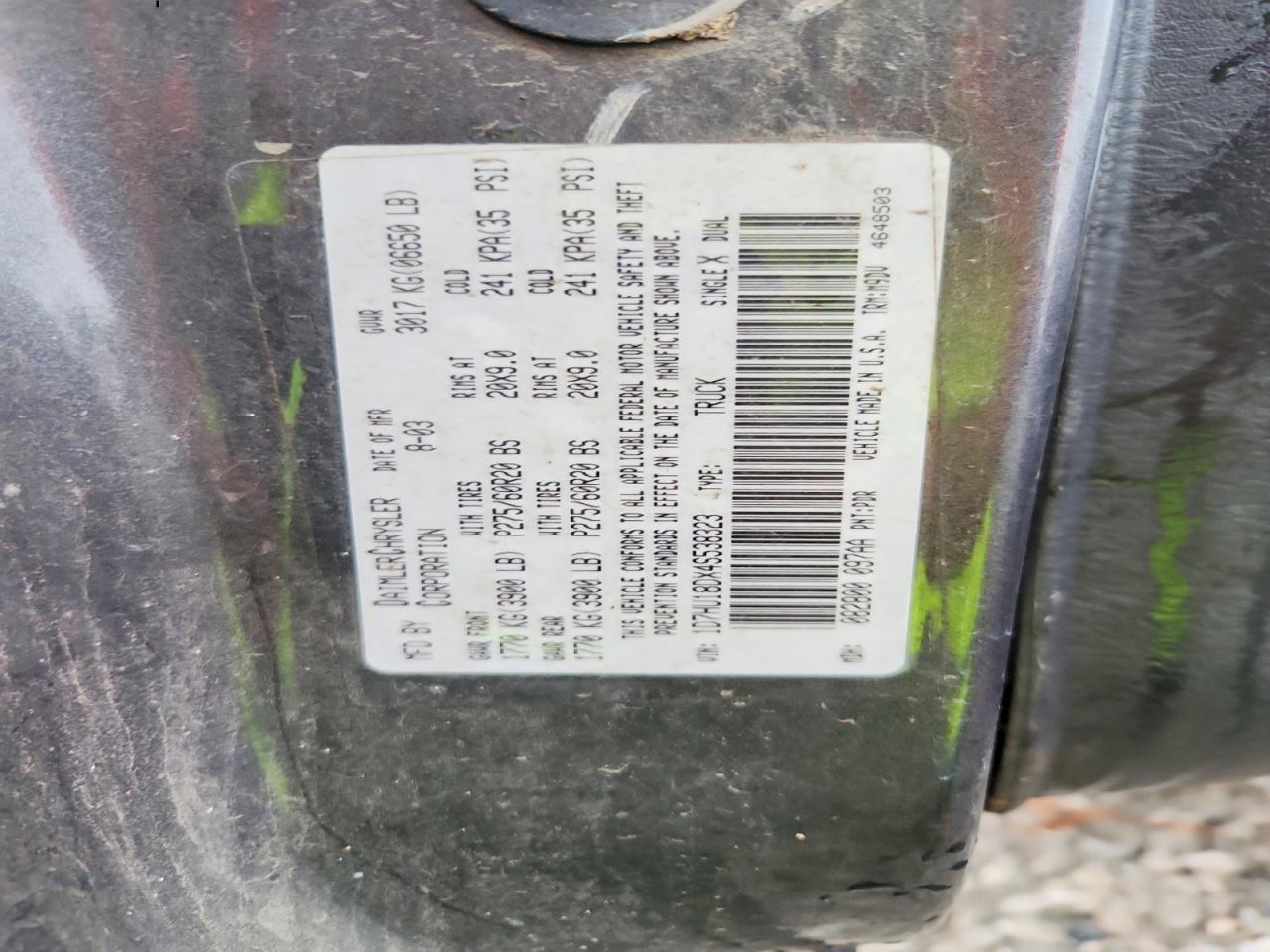 2004 Dodge Ram 1500 St Gray vin: 1D7HU18DX4S538323