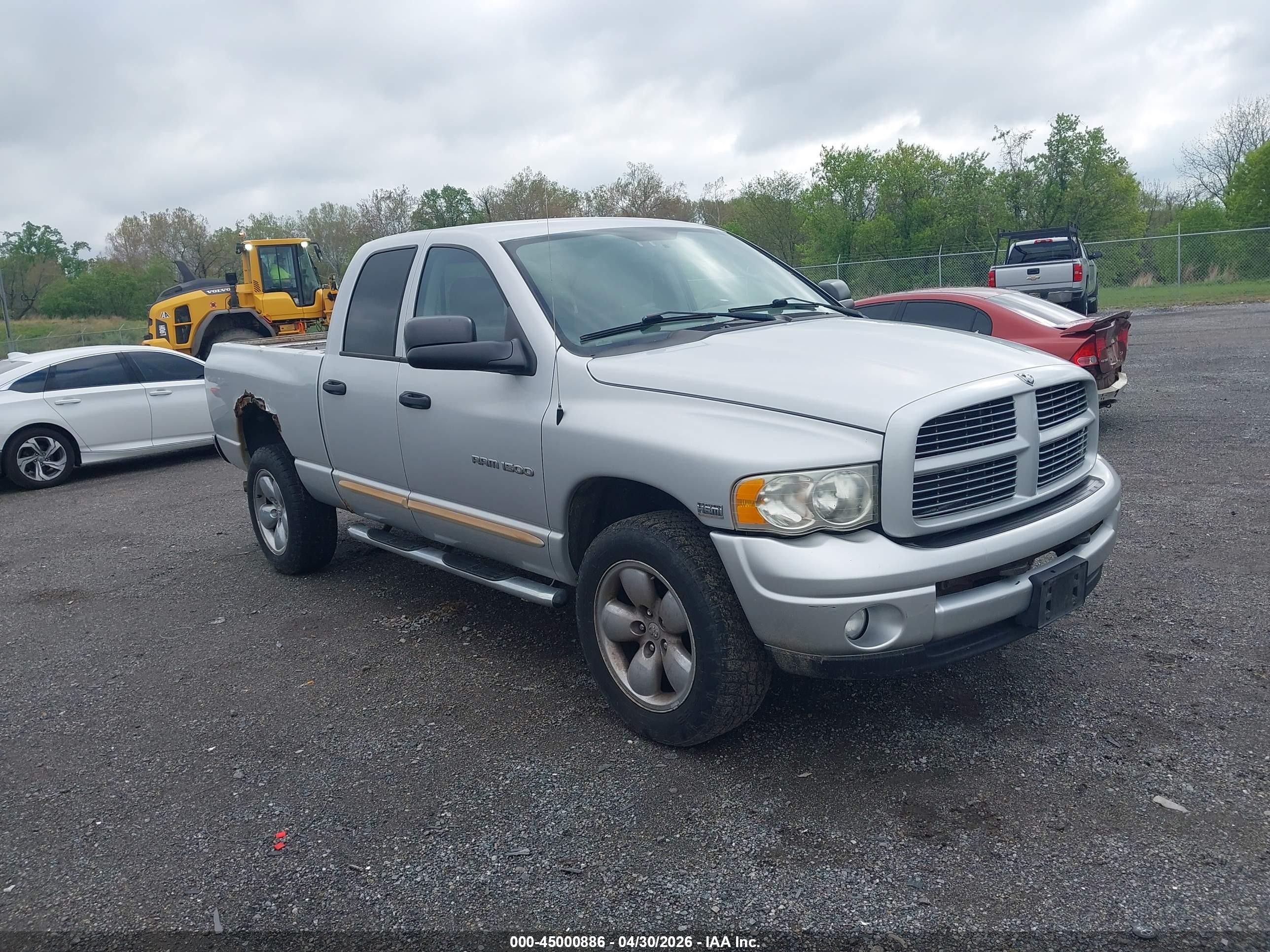 2004 Dodge Ram 1500 Slt/laramie Silver vin: 1D7HU18DX4S567515