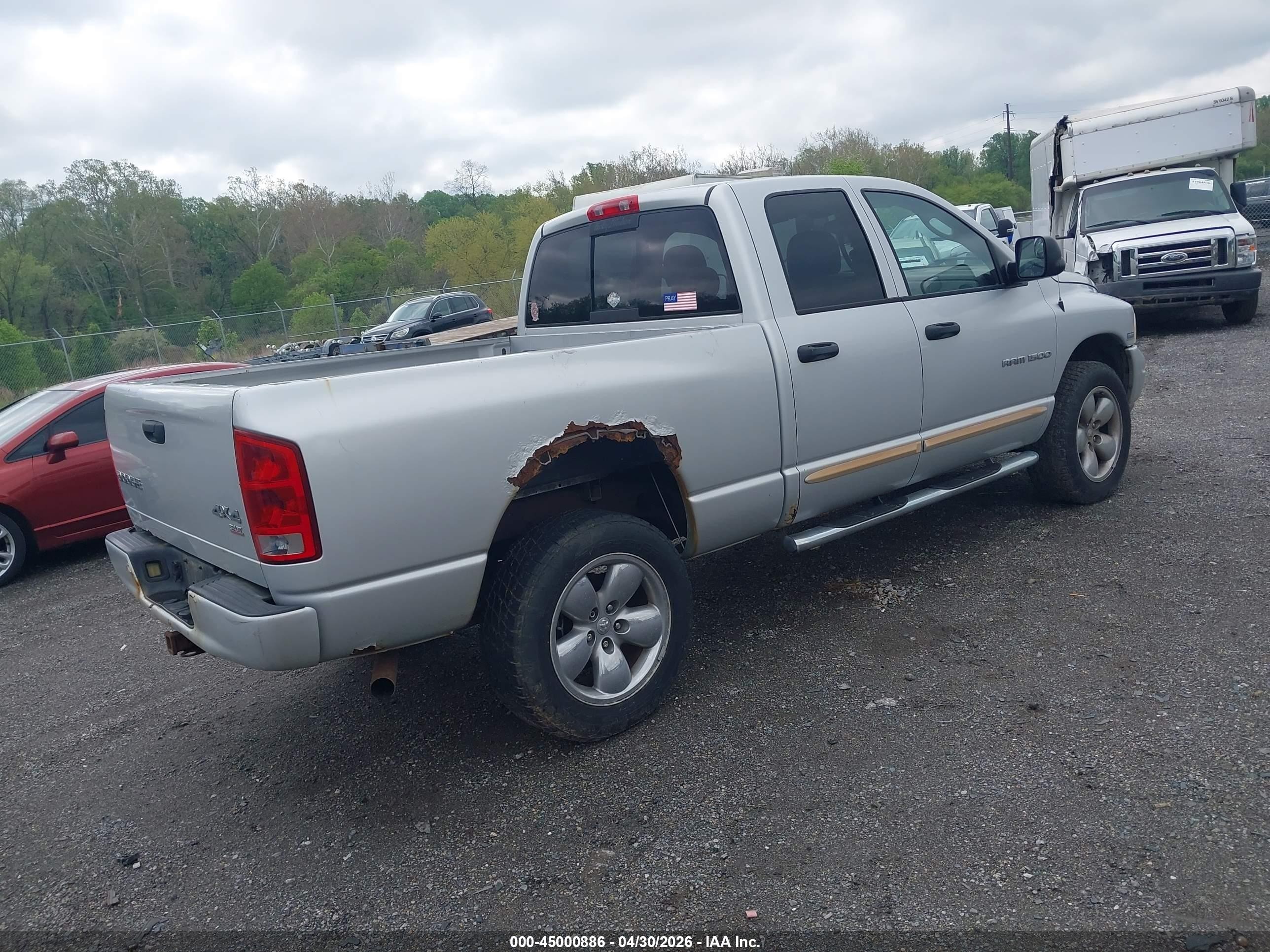 2004 Dodge Ram 1500 Slt/laramie Silver vin: 1D7HU18DX4S567515