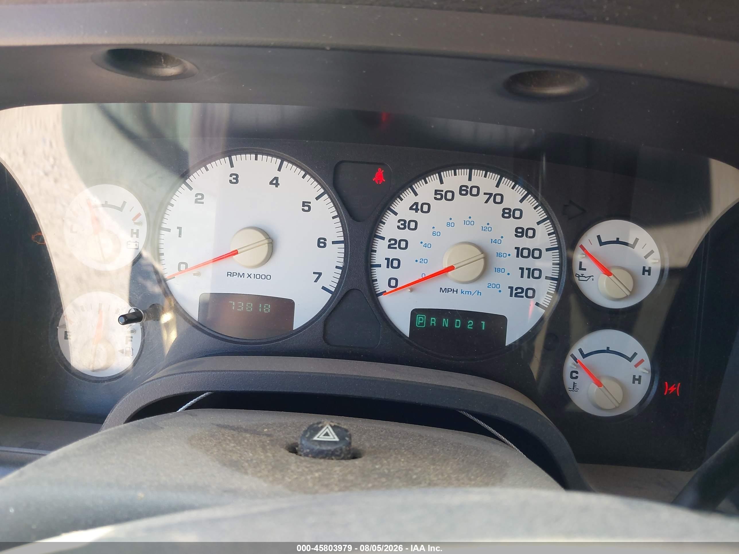 2004 Dodge Ram 1500 Slt/laramie Blue vin: 1D7HU18DX4S607110