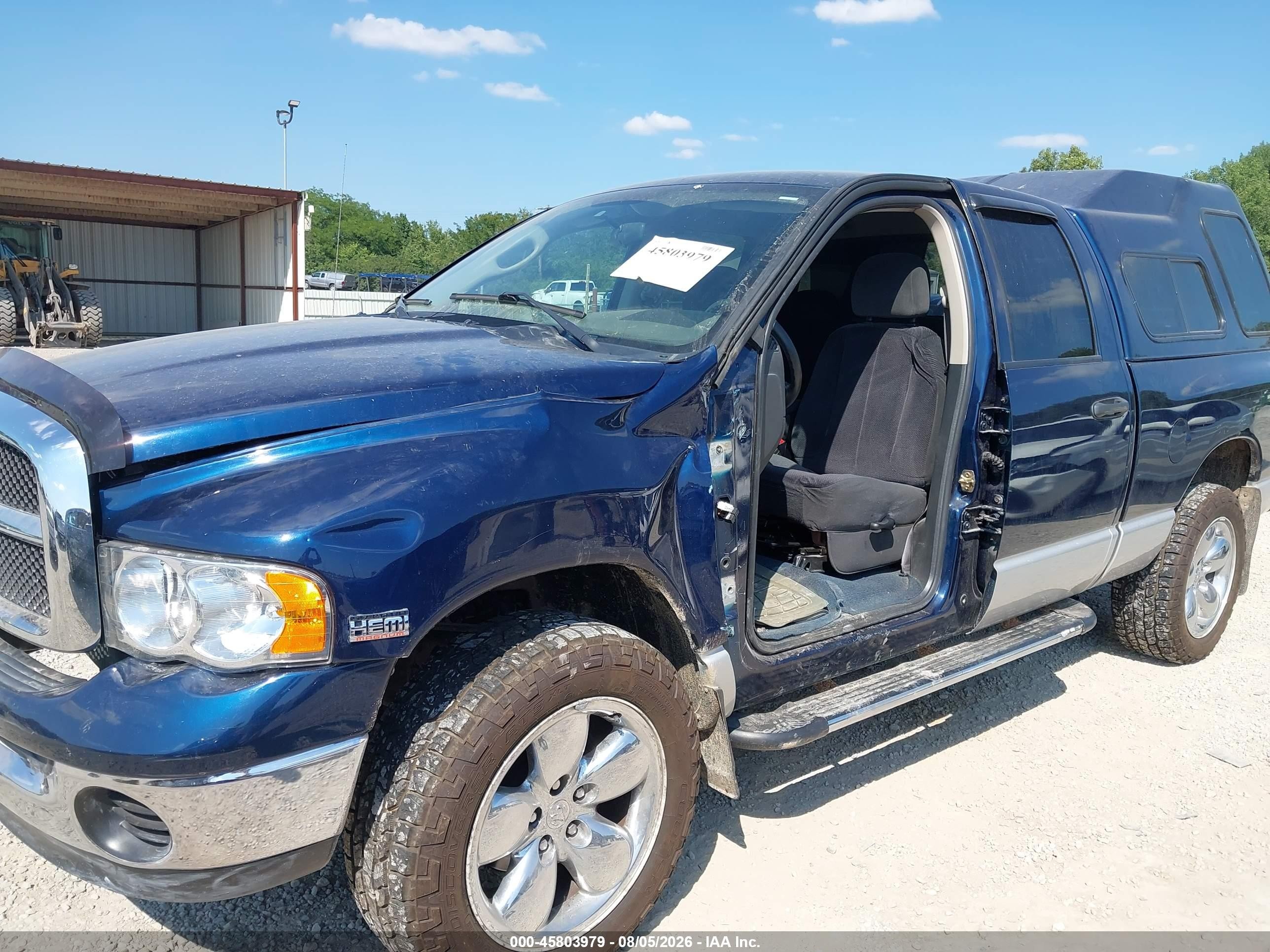 2004 Dodge Ram 1500 Slt/laramie Blue vin: 1D7HU18DX4S607110