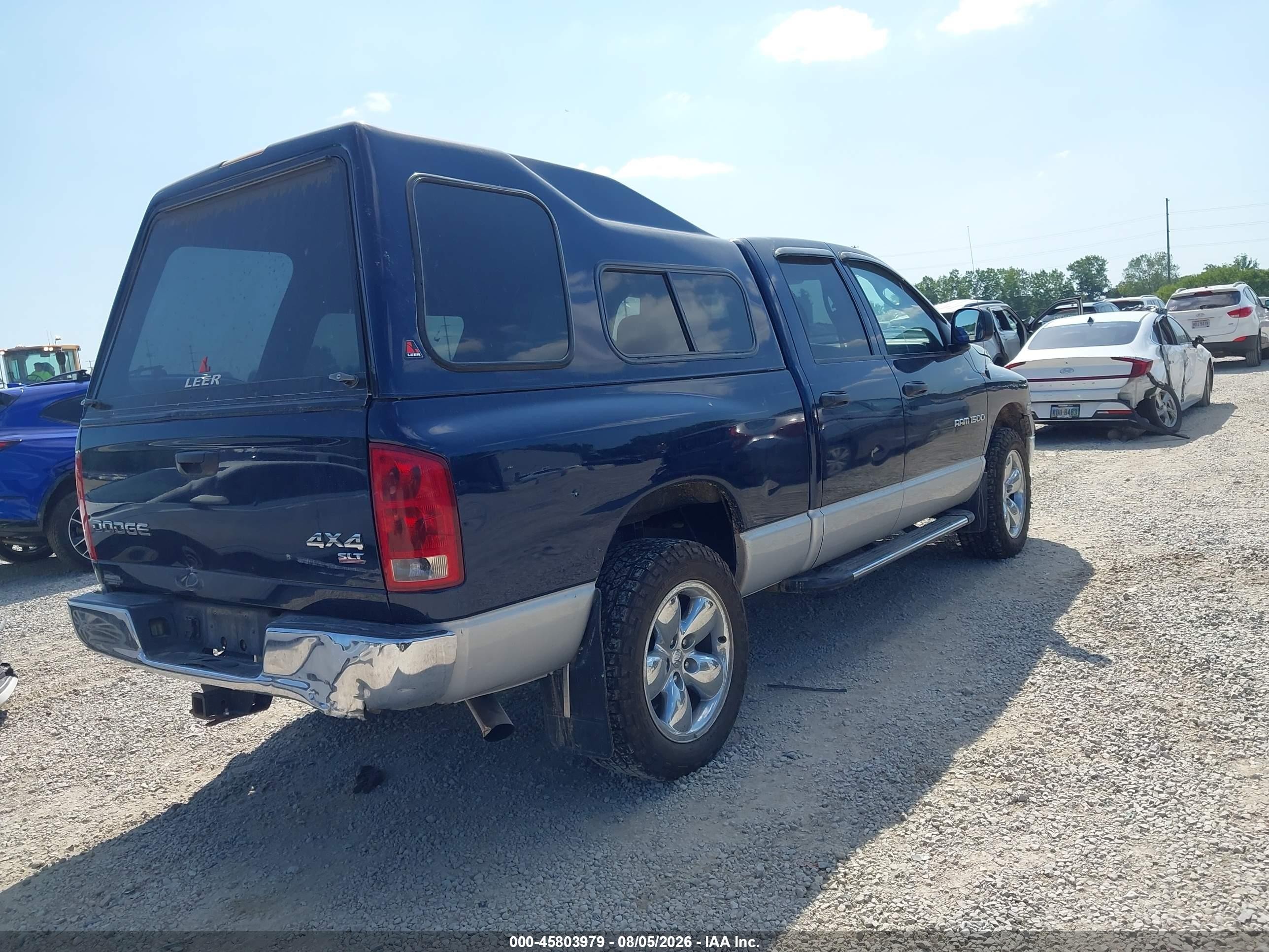 2004 Dodge Ram 1500 Slt/laramie Blue vin: 1D7HU18DX4S607110
