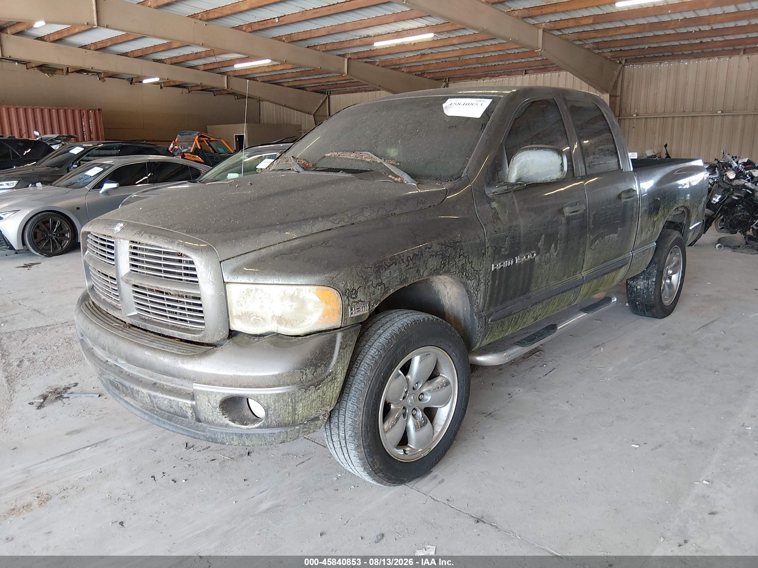 2004 Dodge Ram 1500 Slt/laramie Серый vin: 1D7HU18DX4S641497