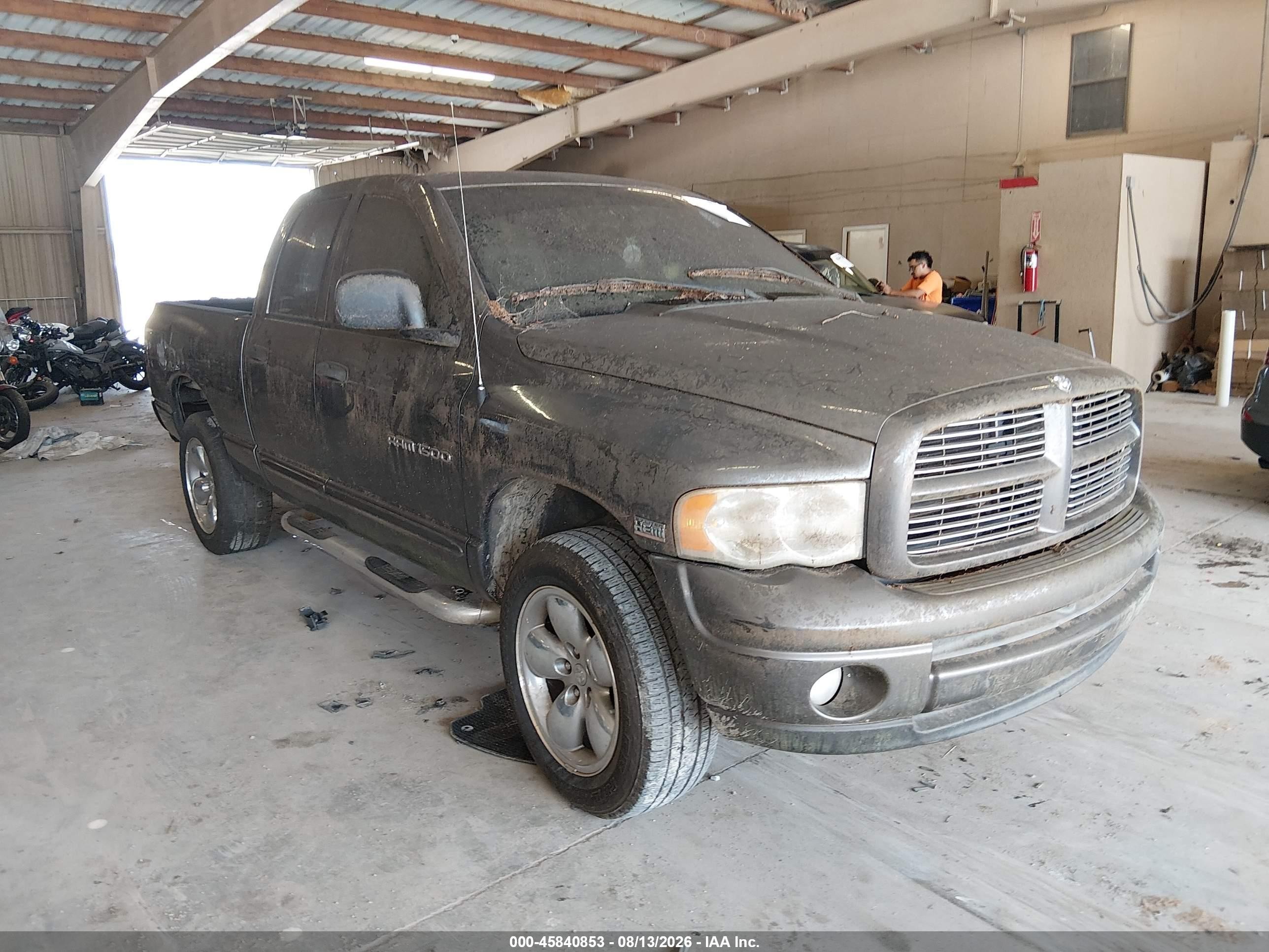 2004 Dodge Ram 1500 Slt/laramie Gray vin: 1D7HU18DX4S641497