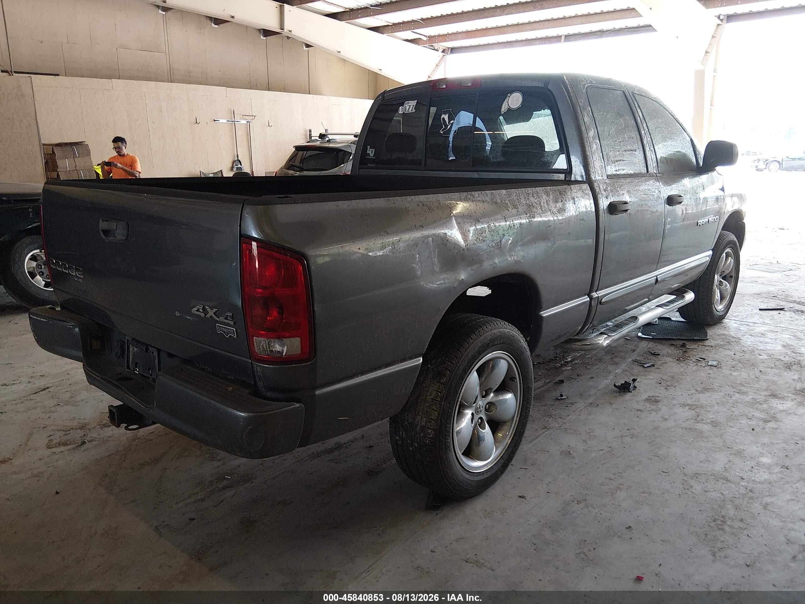 2004 Dodge Ram 1500 Slt/laramie Серый vin: 1D7HU18DX4S641497
