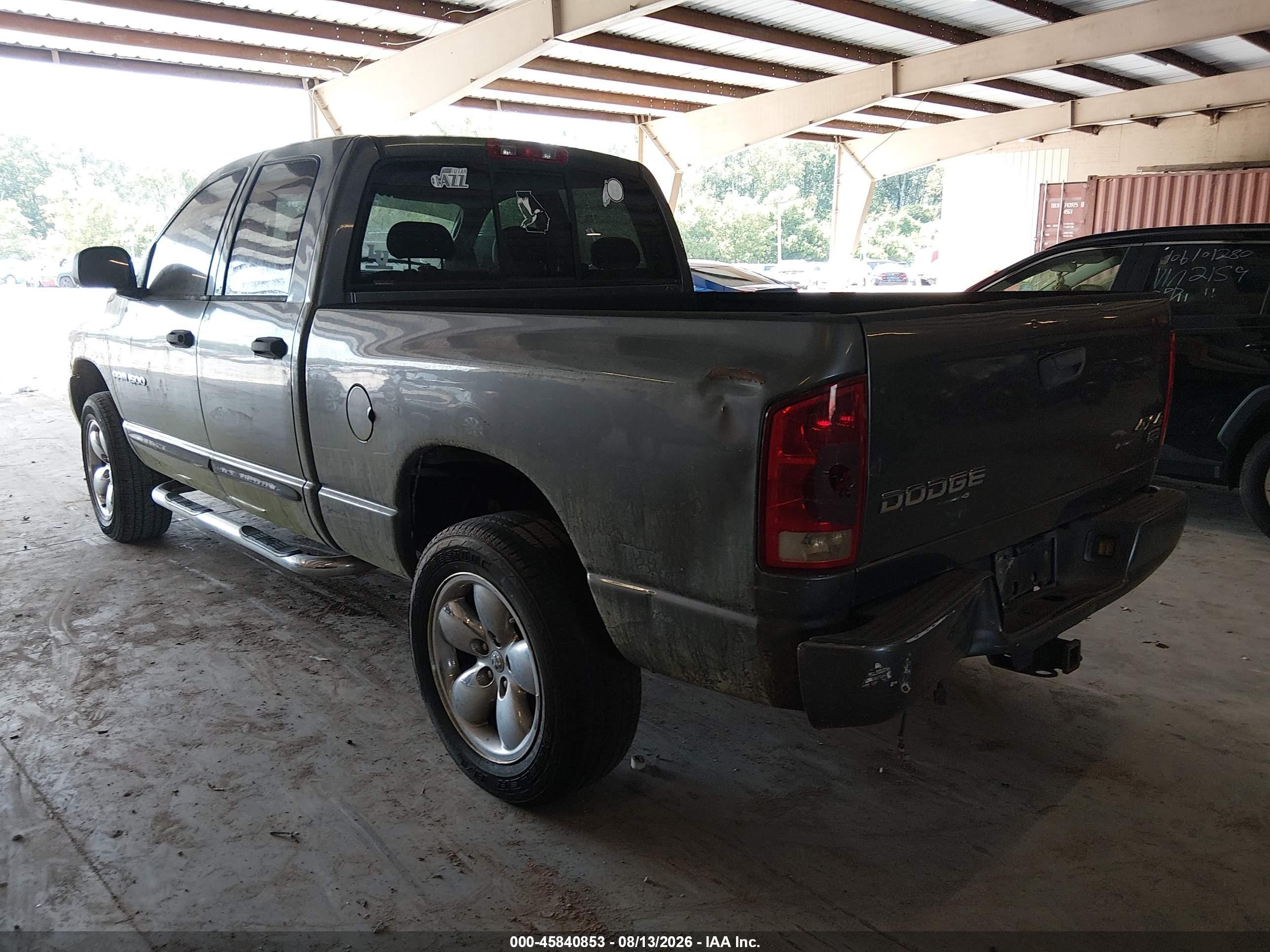 2004 Dodge Ram 1500 Slt/laramie Серый vin: 1D7HU18DX4S641497