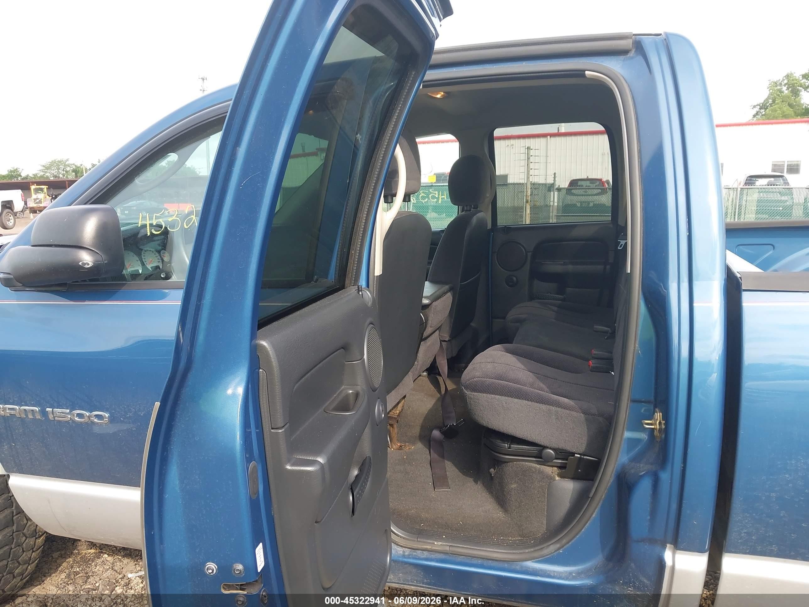 2004 Dodge Ram 1500 Slt/laramie Blue vin: 1D7HU18DX4S650877