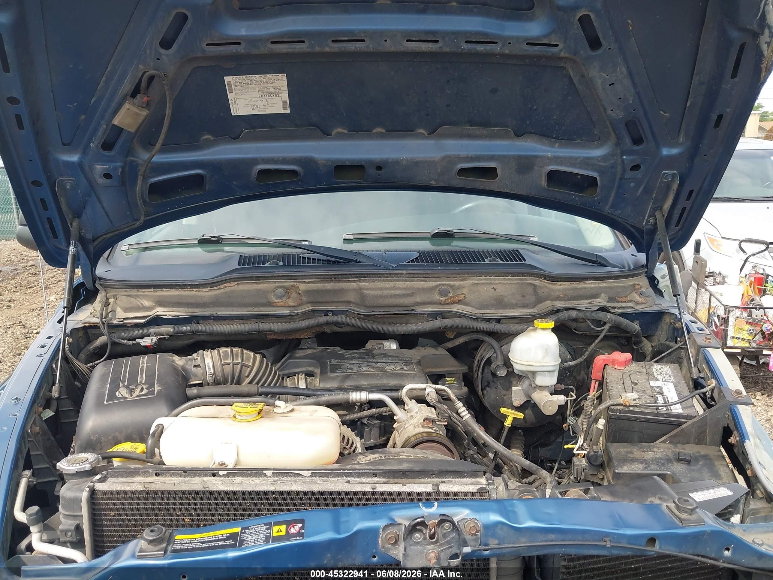 2004 Dodge Ram 1500 Slt/laramie Blue vin: 1D7HU18DX4S650877