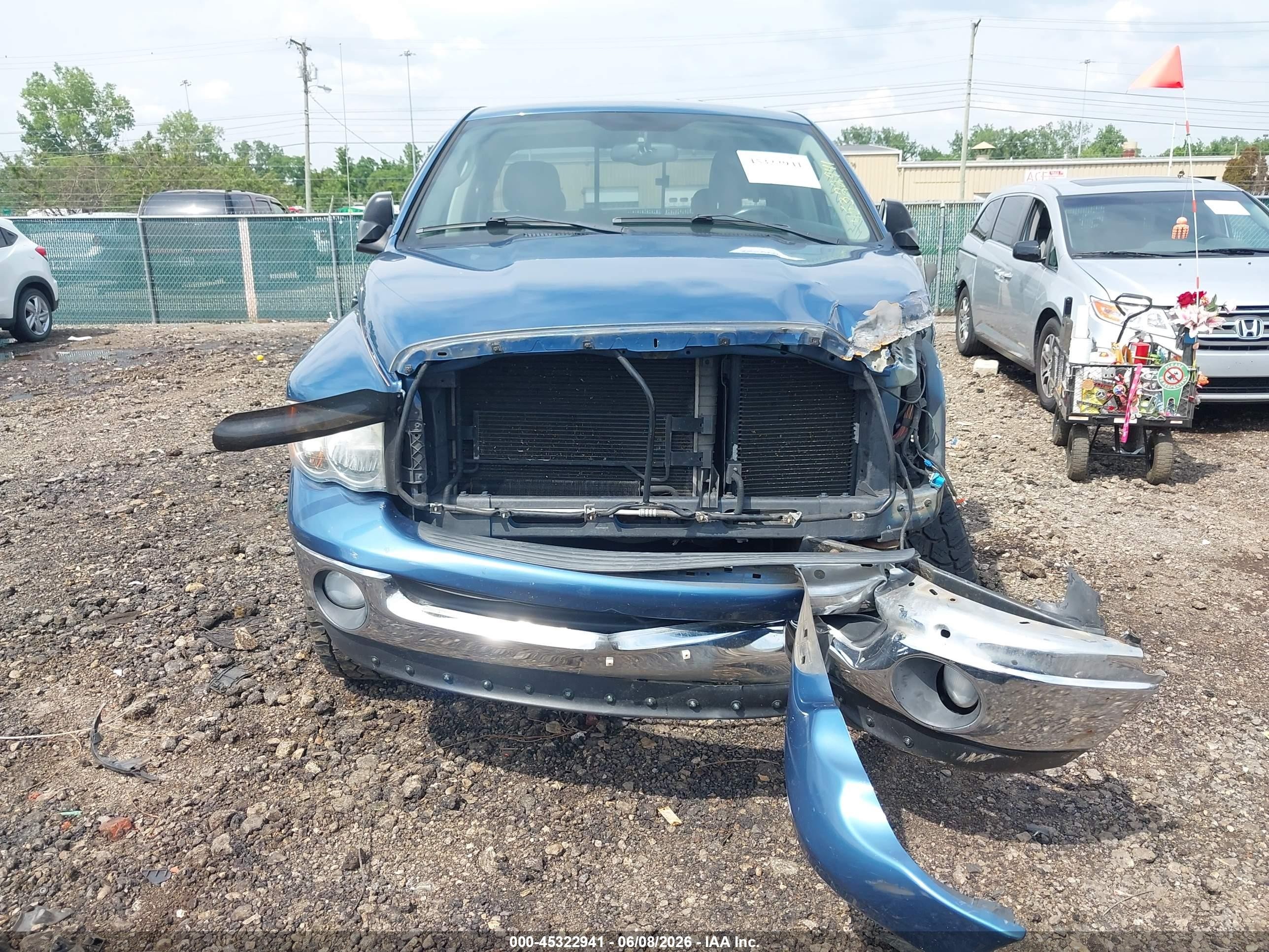 2004 Dodge Ram 1500 Slt/laramie Blue vin: 1D7HU18DX4S650877