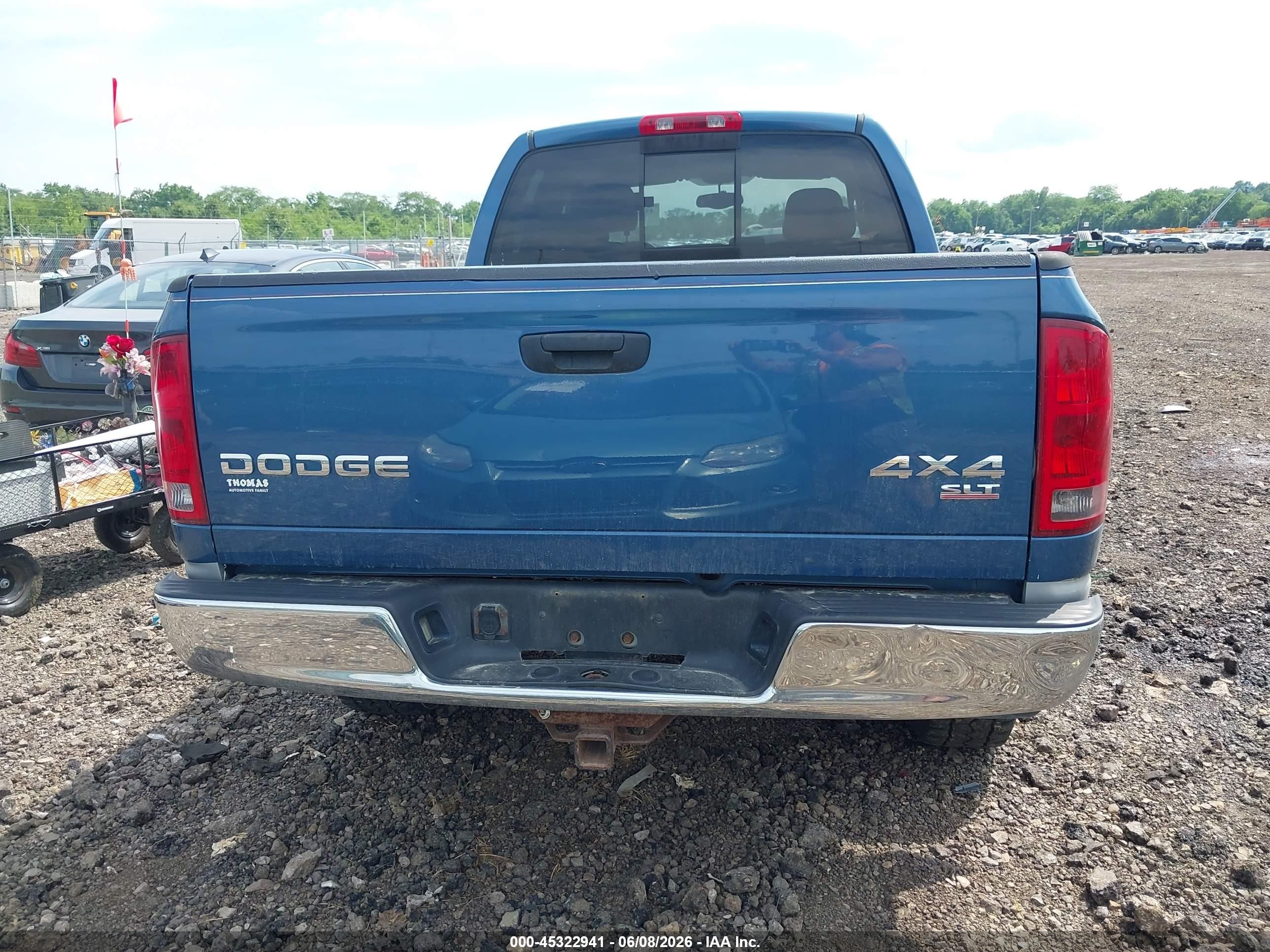 2004 Dodge Ram 1500 Slt/laramie Blue vin: 1D7HU18DX4S650877