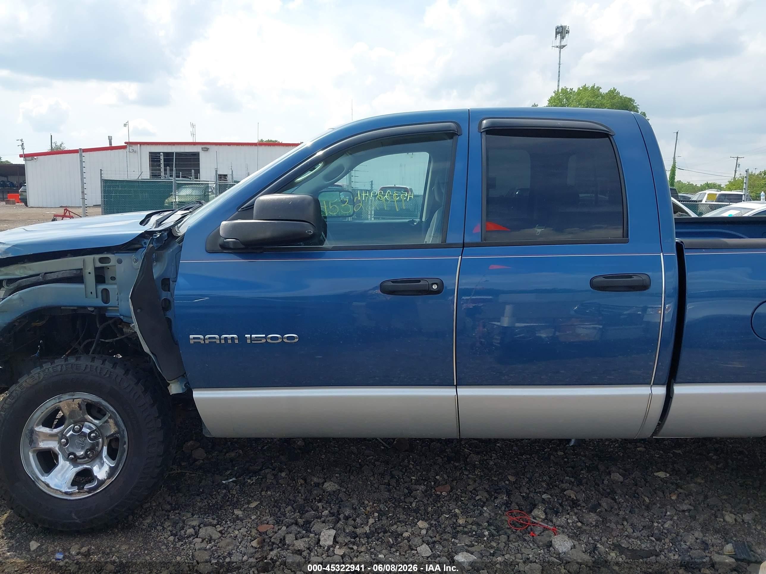 2004 Dodge Ram 1500 Slt/laramie Blue vin: 1D7HU18DX4S650877