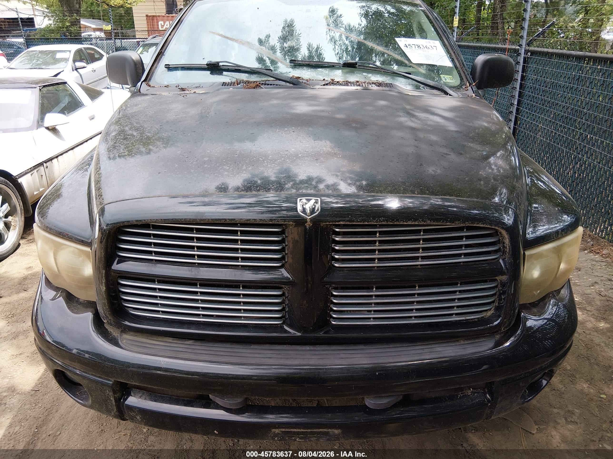 2004 Dodge Ram 1500 Slt/laramie Black vin: 1D7HU18DX4S678923