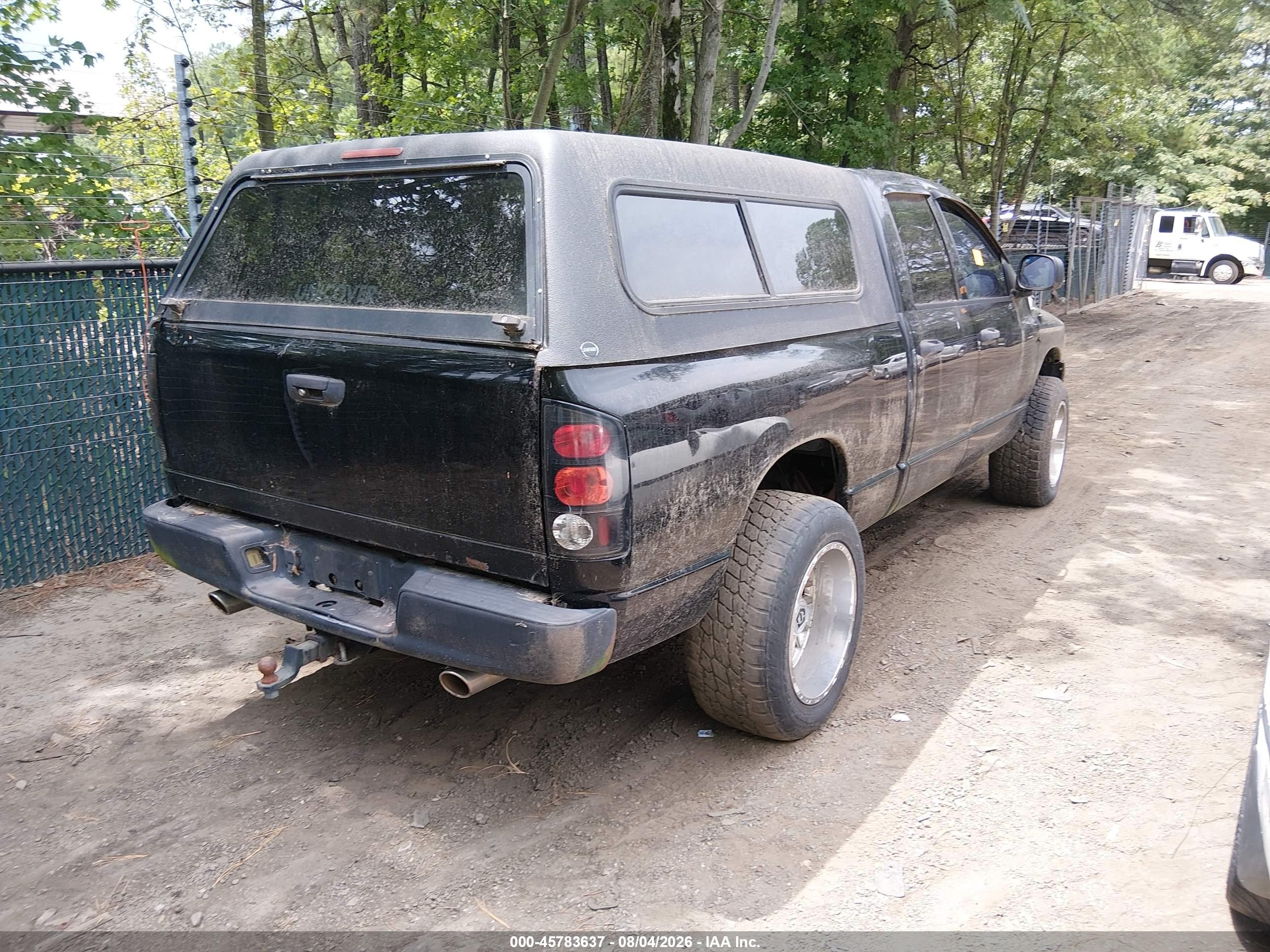 2004 Dodge Ram 1500 Slt/laramie Black vin: 1D7HU18DX4S678923