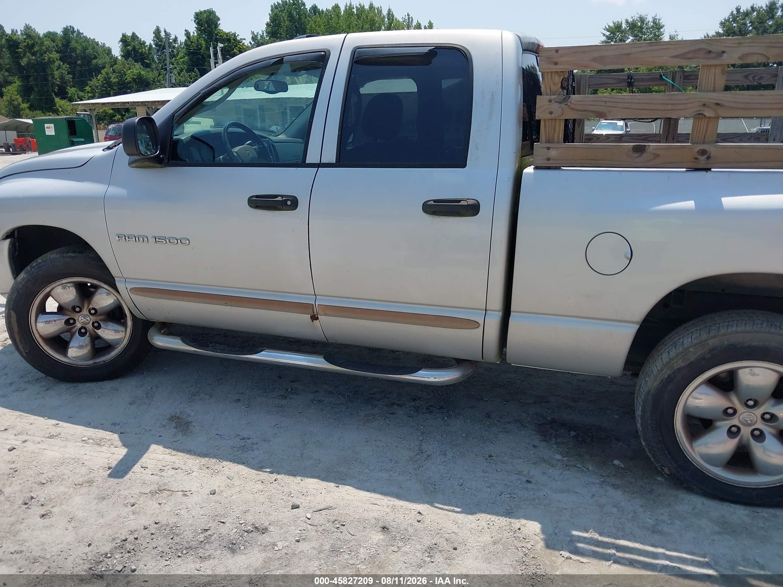 2005 Dodge Ram 1500 Slt/laramie Gray vin: 1D7HU18DX5S129756