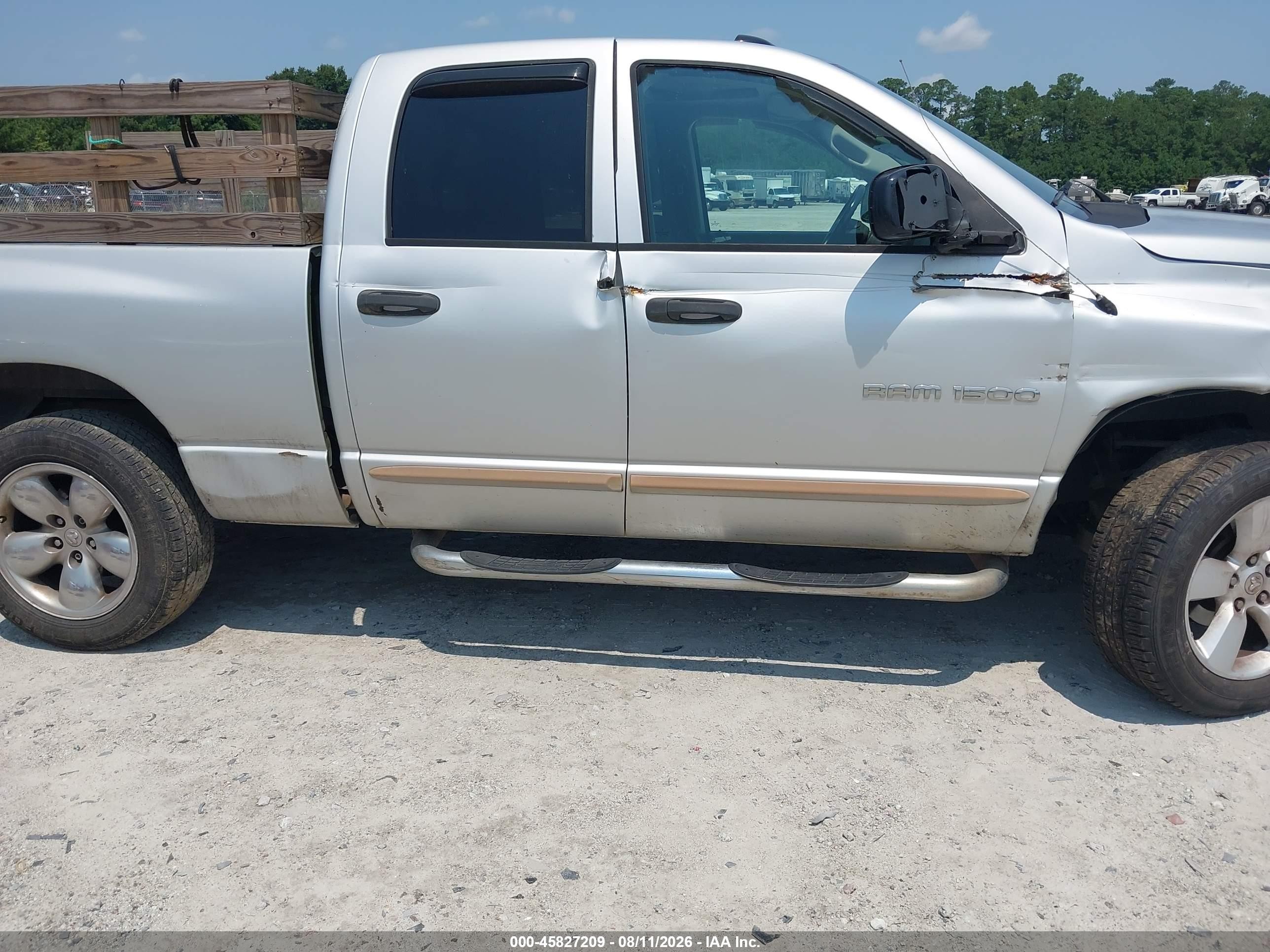 2005 Dodge Ram 1500 Slt/laramie Gray vin: 1D7HU18DX5S129756
