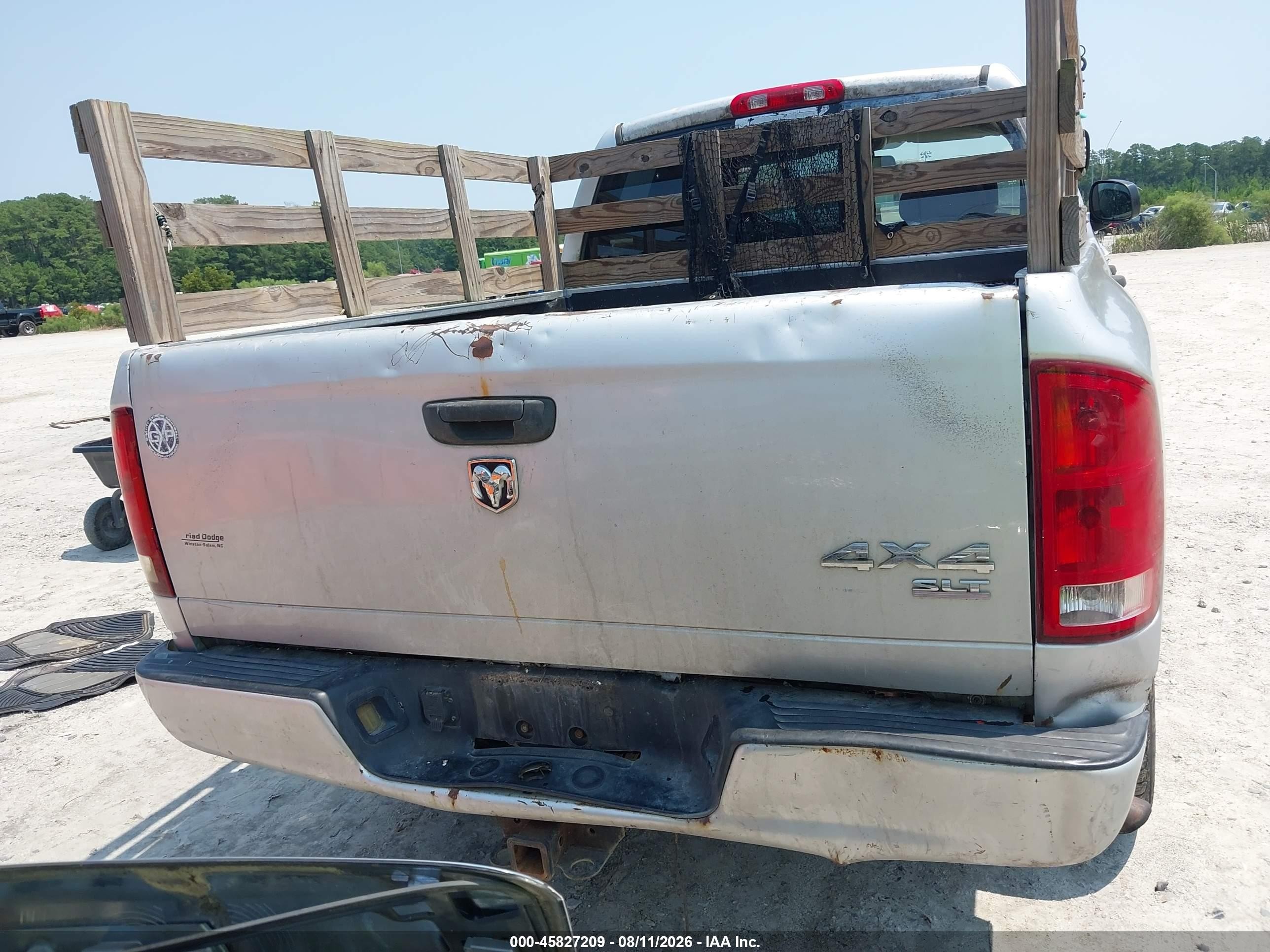 2005 Dodge Ram 1500 Slt/laramie Gray vin: 1D7HU18DX5S129756