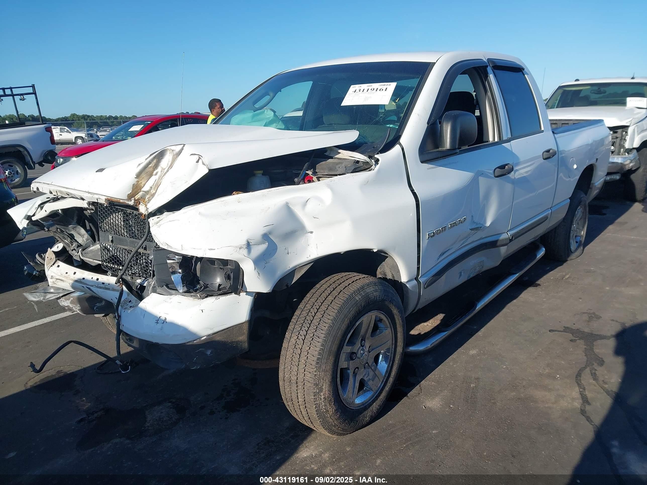 2003 Dodge Ram 1500 Slt/laramie/st White vin: 1D7HU18N03J646205