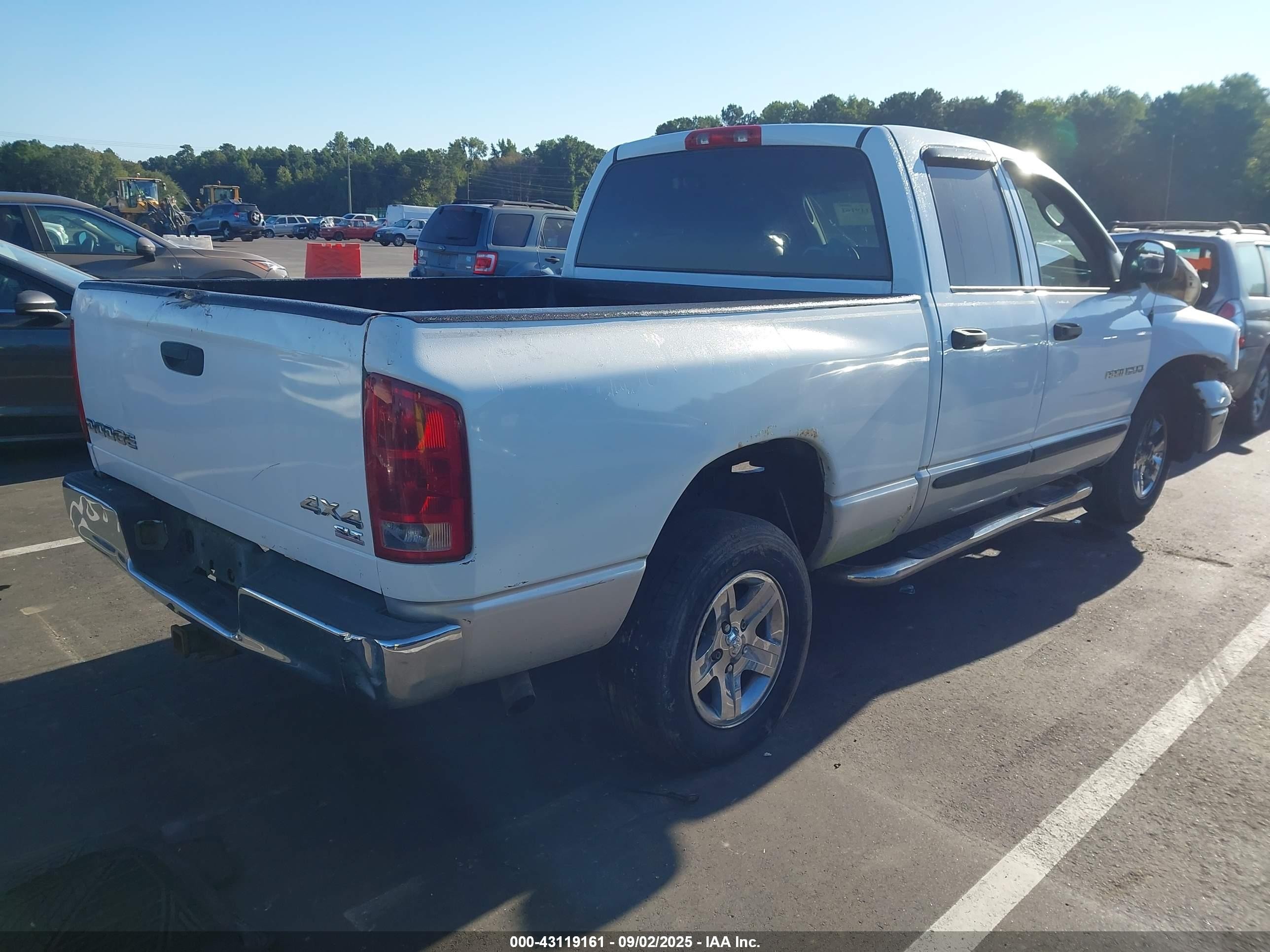 2003 Dodge Ram 1500 Slt/laramie/st White vin: 1D7HU18N03J646205