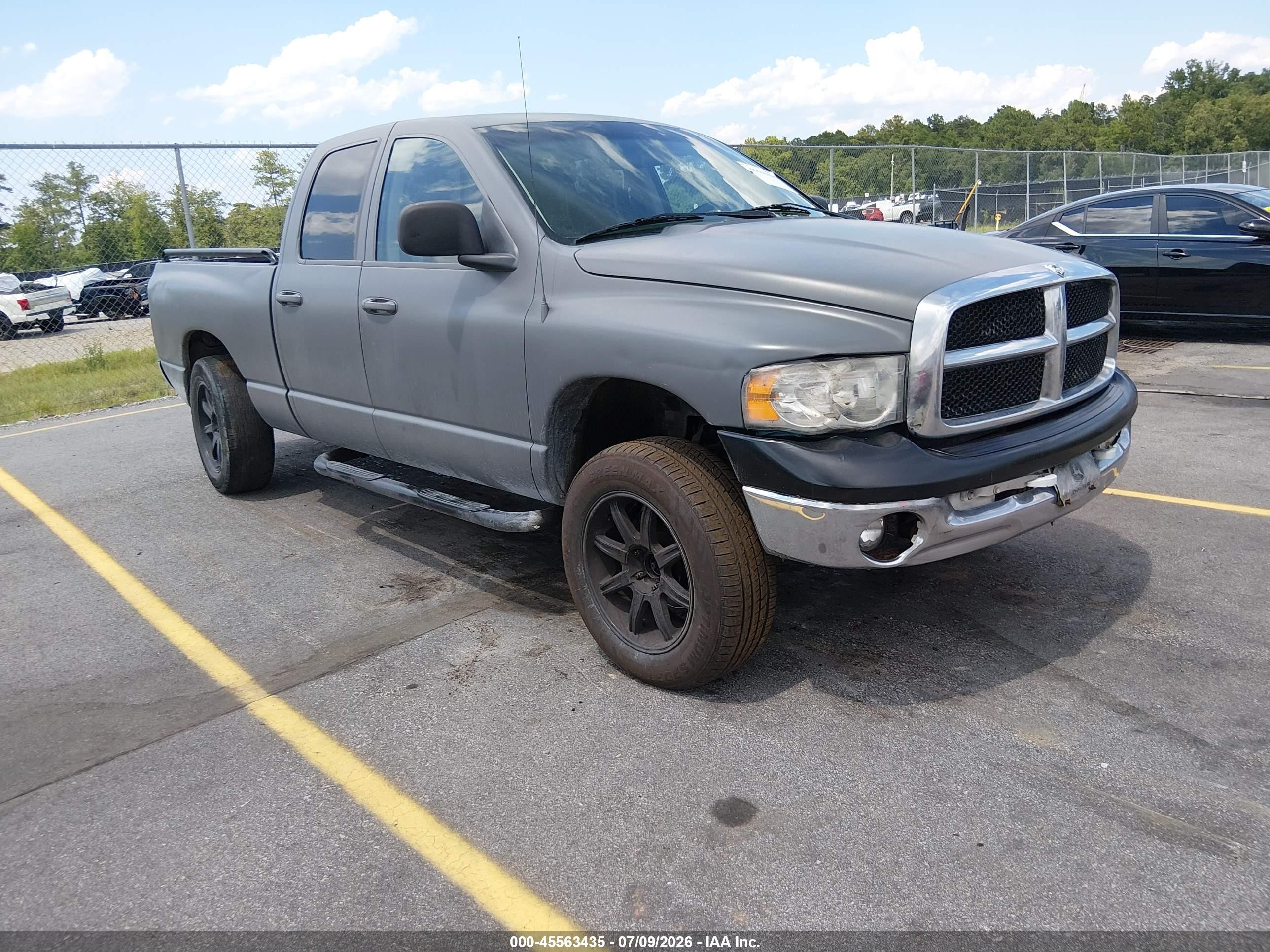 2003 Dodge Ram 1500 Slt/laramie/st Gray vin: 1D7HU18N03S123244