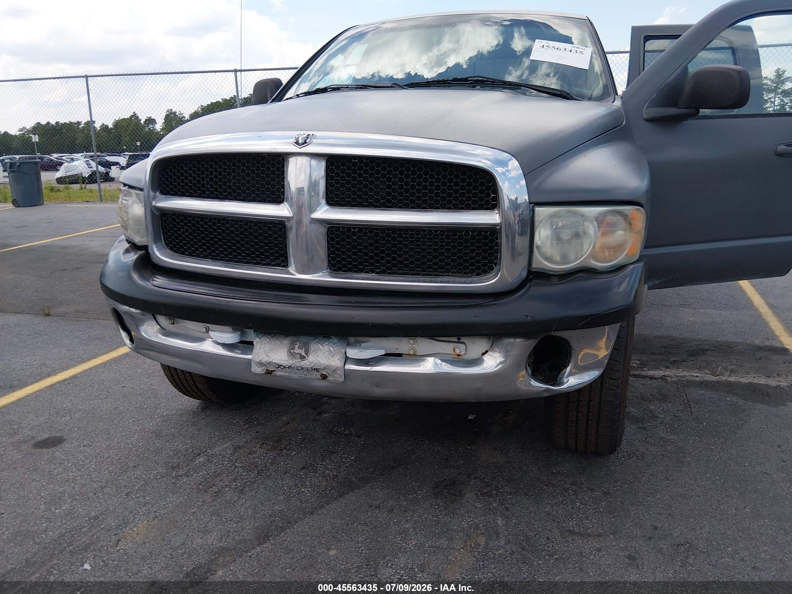 2003 Dodge Ram 1500 Slt/laramie/st Gray vin: 1D7HU18N03S123244