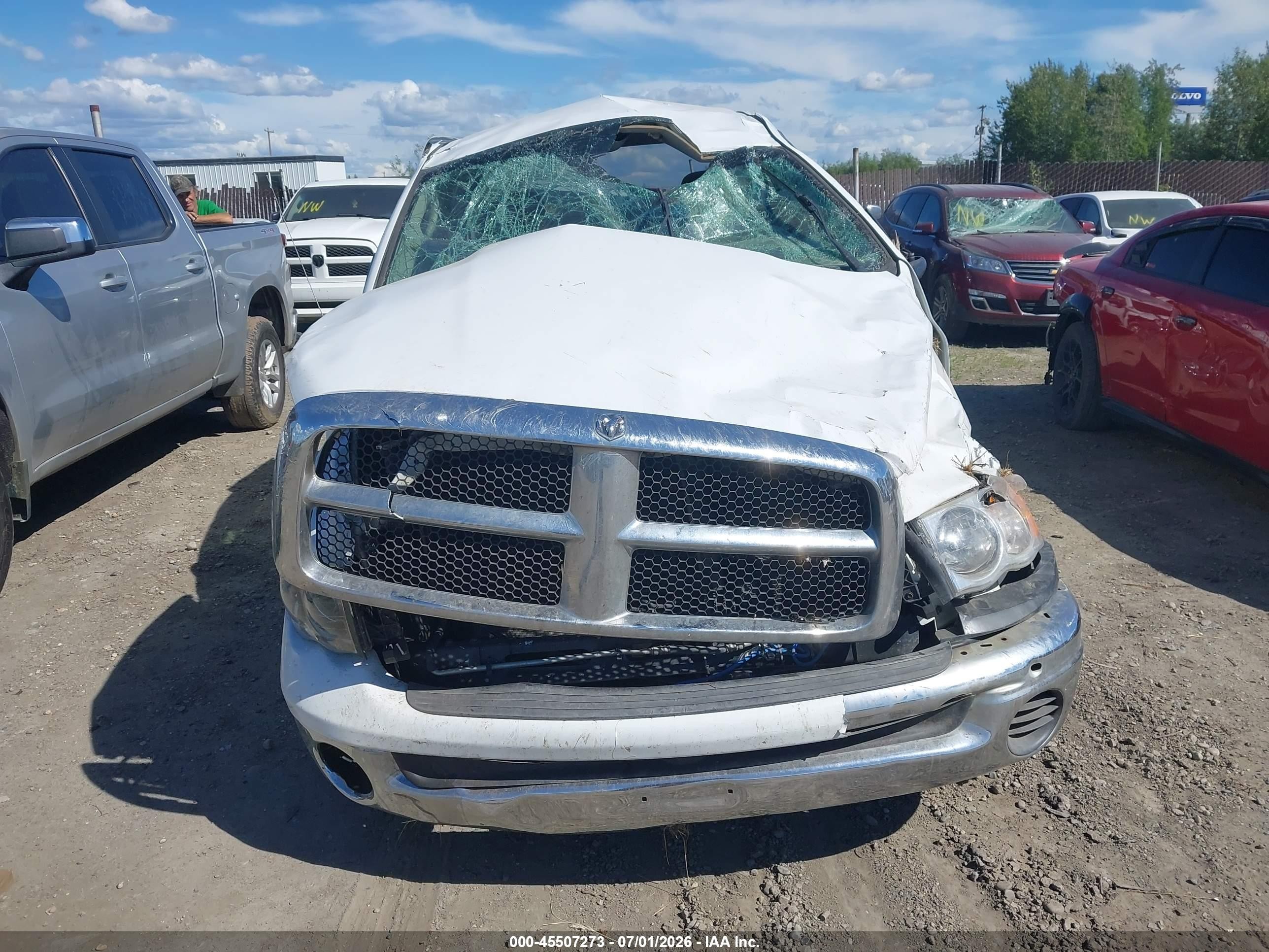 2005 Dodge Ram 1500 Slt/laramie White vin: 1D7HU18N05S325164