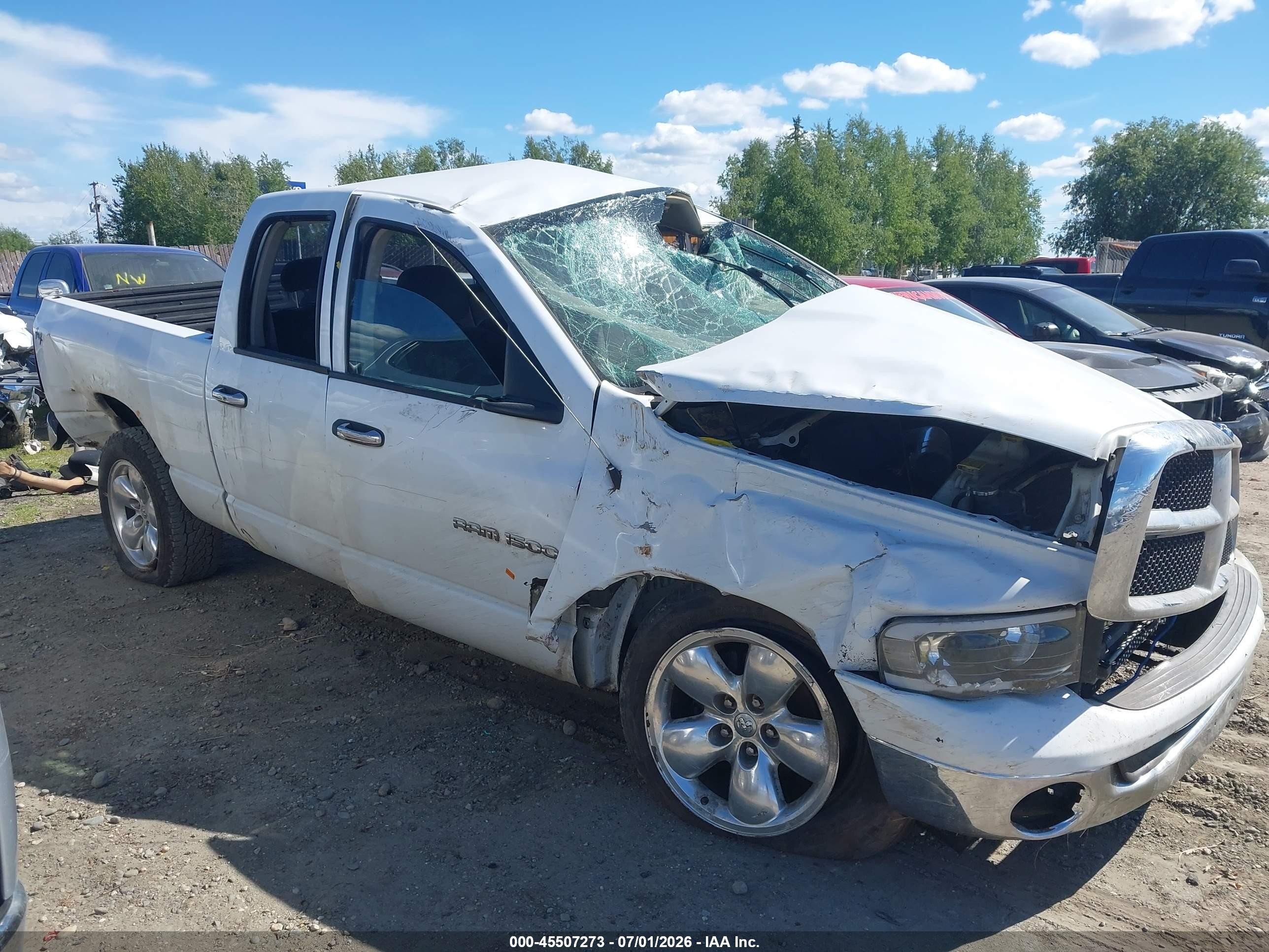 2005 Dodge Ram 1500 Slt/laramie White vin: 1D7HU18N05S325164