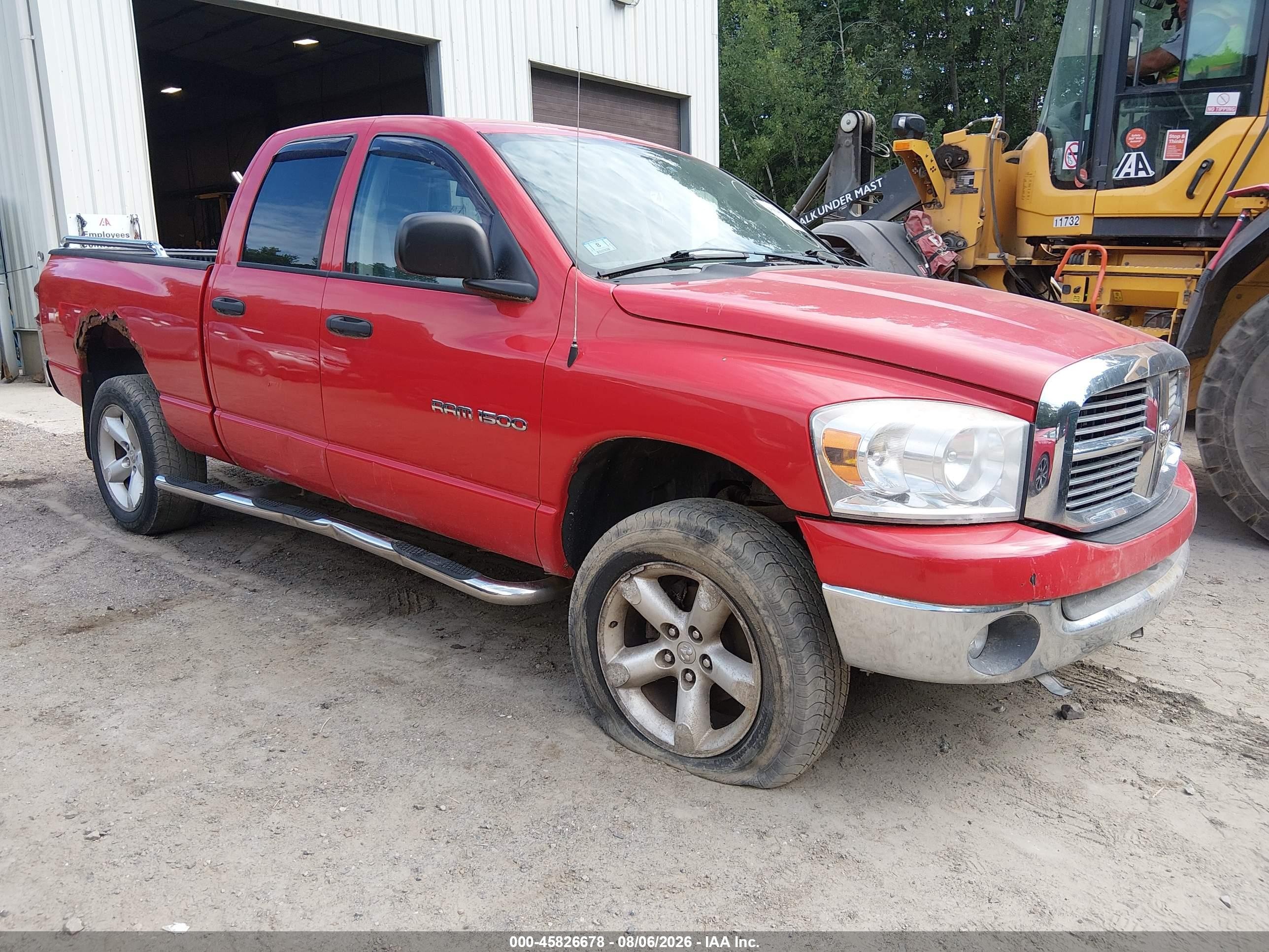 2007 Dodge Ram 1500 St/slt Red vin: 1D7HU18N07J580700