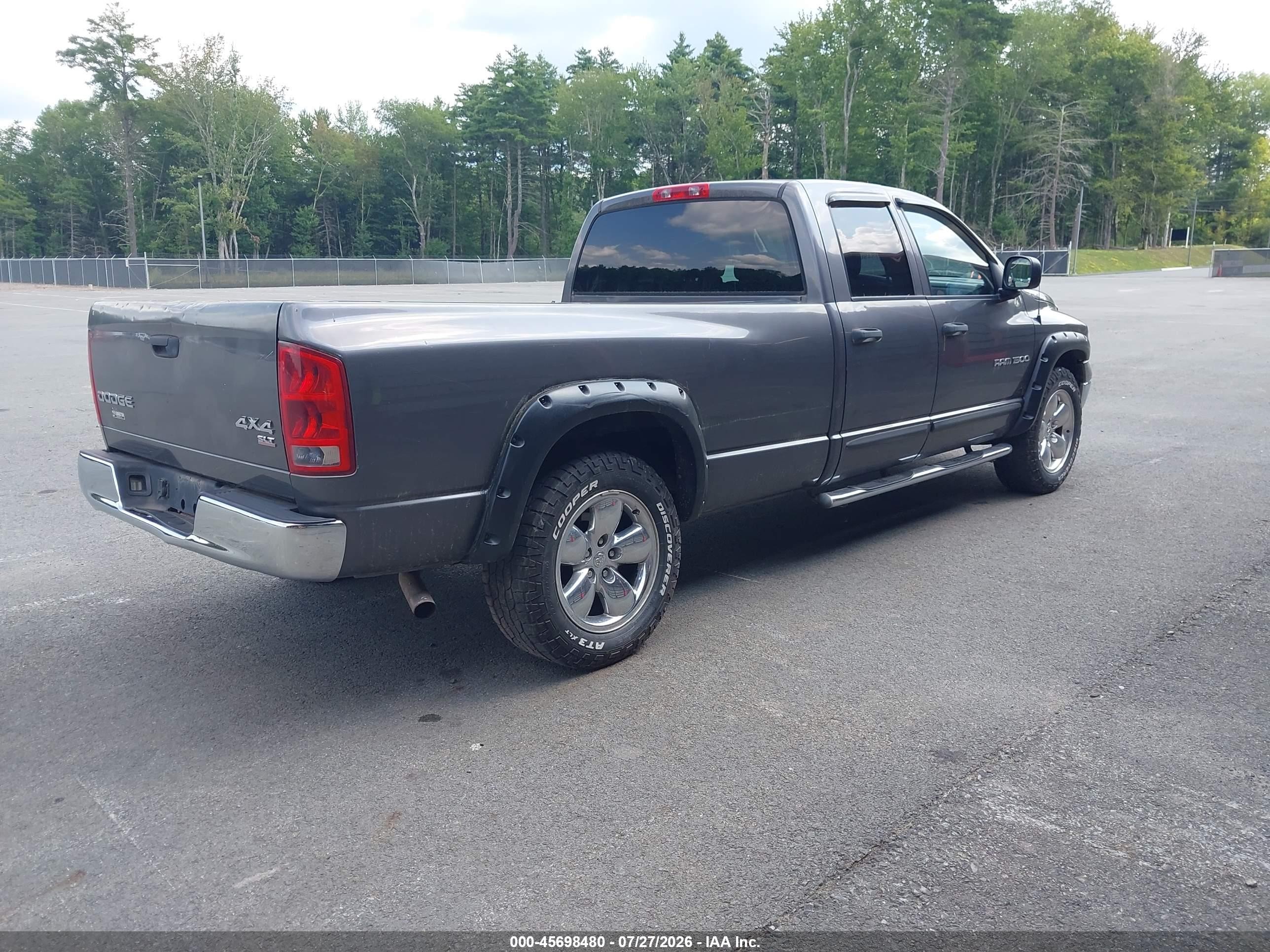 2004 Dodge Ram 1500 Slt/laramie Серый vin: 1D7HU18N14J128752