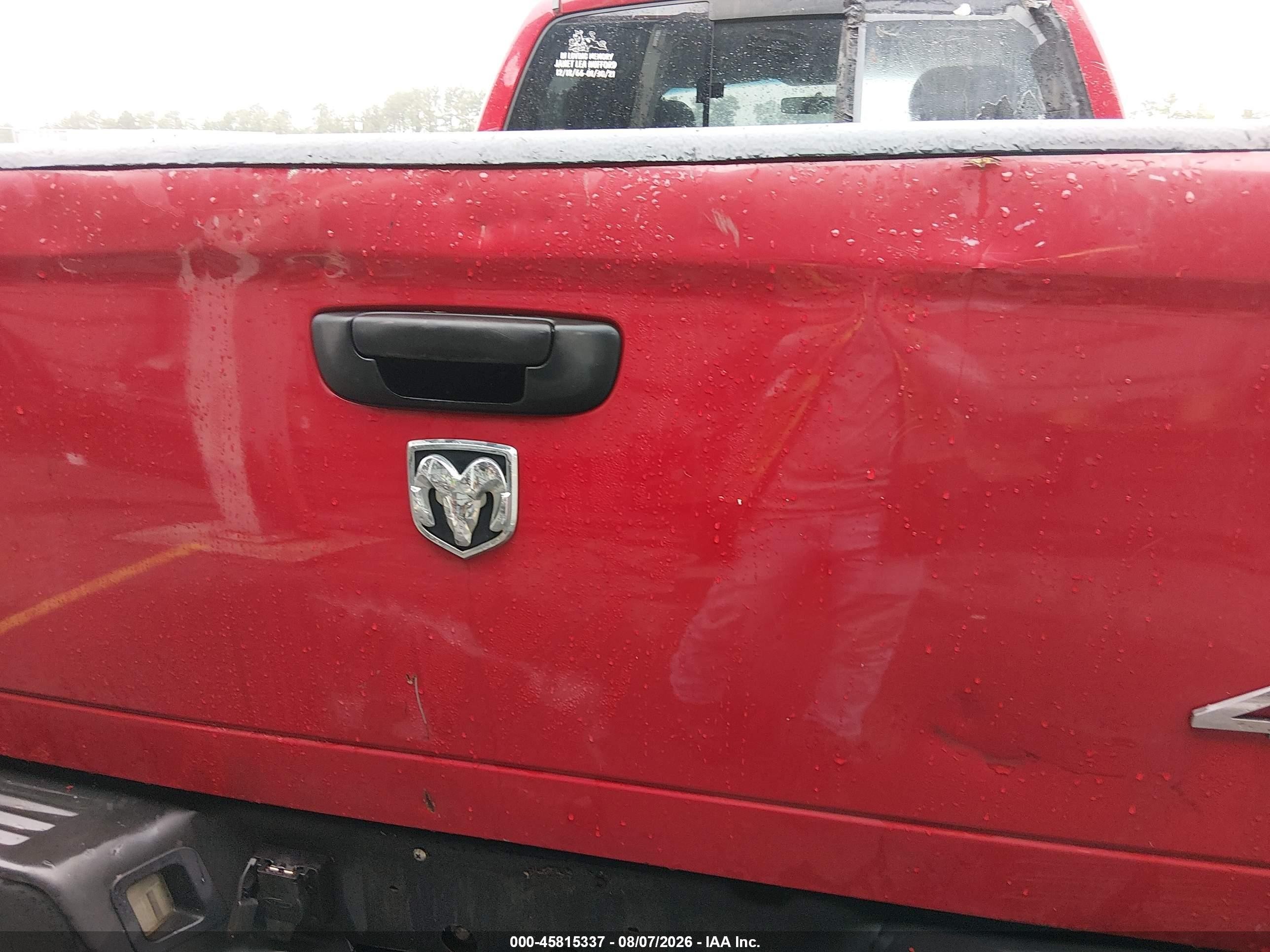 2005 Dodge Ram 1500 Slt/laramie Red vin: 1D7HU18N15S286150