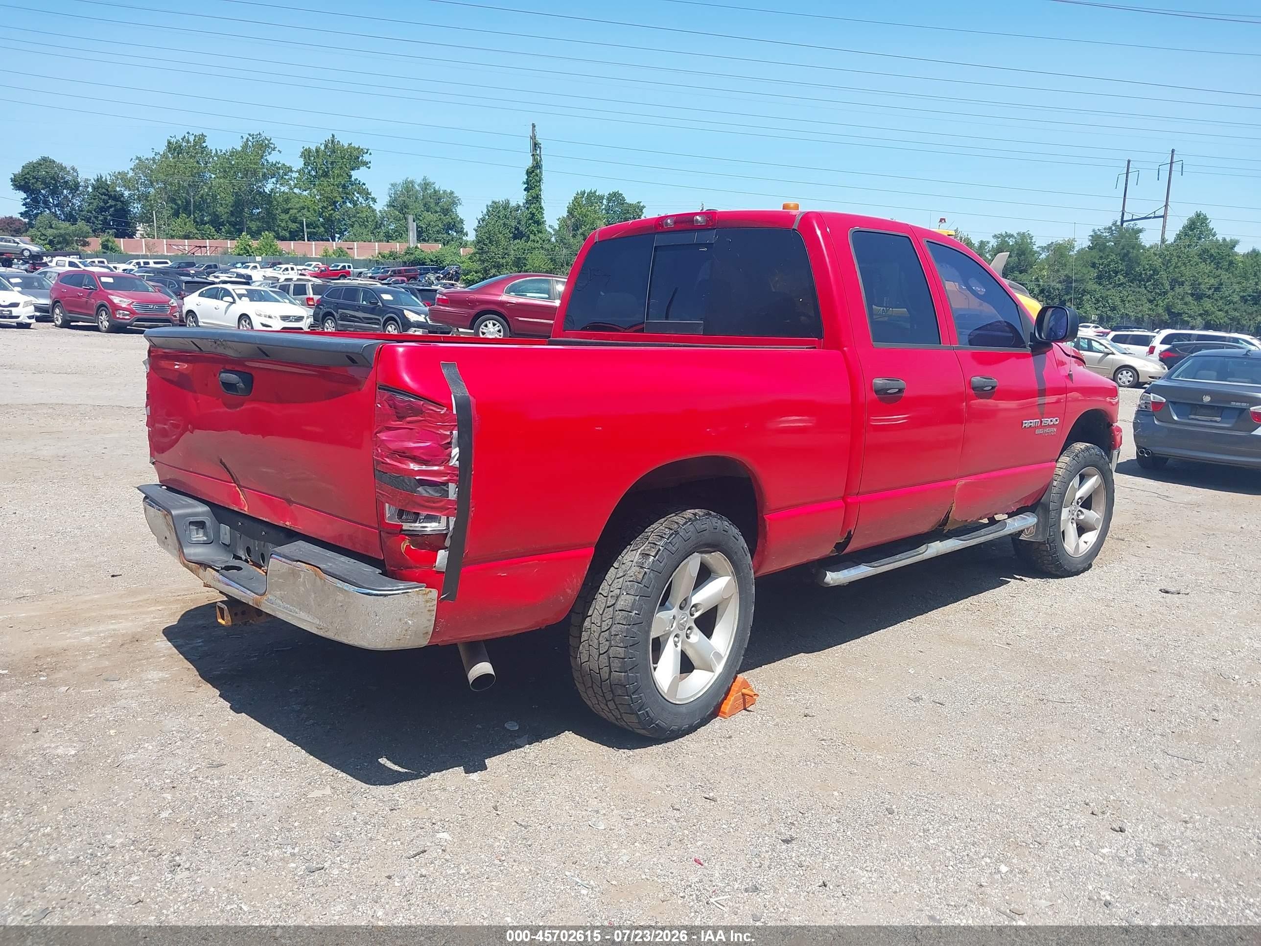 2006 Dodge Ram 1500 Slt/trx4 Off Road/sport Красный vin: 1D7HU18N16S656255