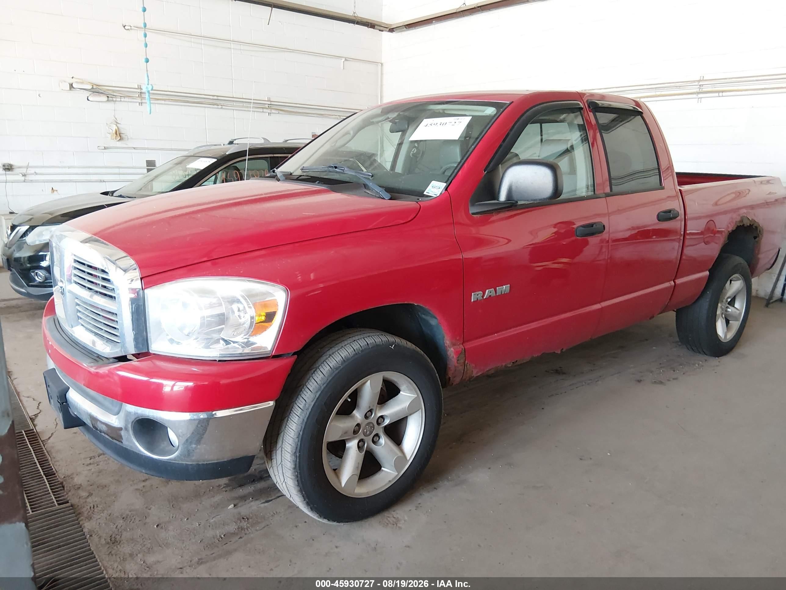 2008 Dodge Ram 1500 Slt Red vin: 1D7HU18N18S565893
